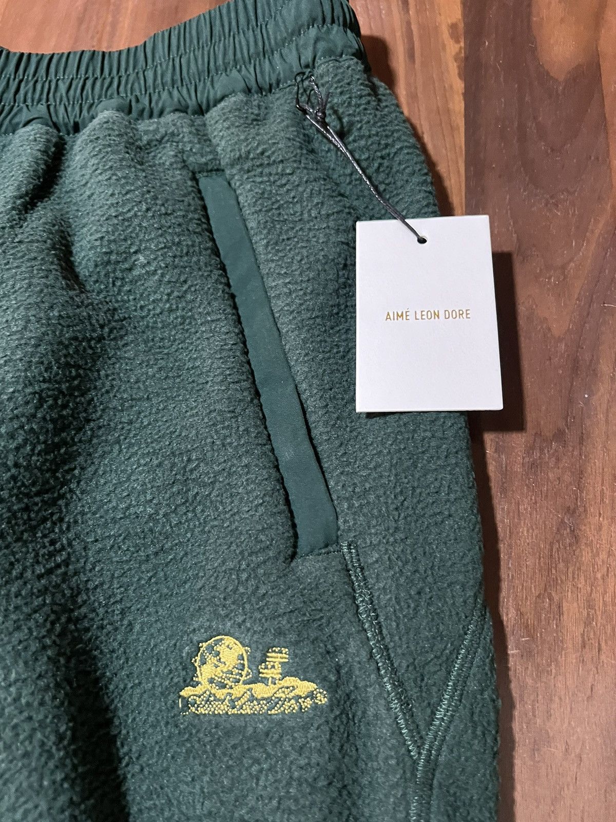 Aime Leon Dore Aime Leon Dore ALD Green Fleece Unisphere Sweatpants Large Size US 34 / EU 50 - 3 Thumbnail