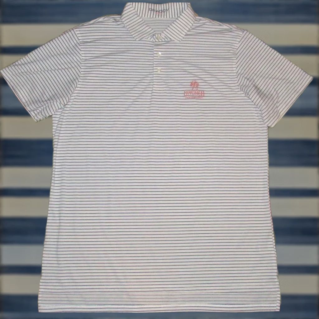 Vintage B DRADDY SPORT Copperhead Innisbrook Short Sleeve Performance Polo Shirt Large Shirt Mens Large White Copperhead Innisbrook 75% Polyester 25% Spandex Size US L / EU 52-54 / 3 - 1 Thumbnail