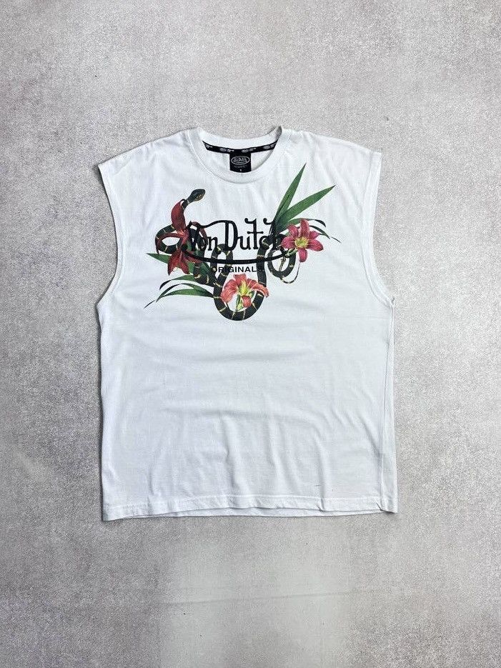 Von Dutch Vintage Von Dutch Floral Y2K Tank Top Rare S Size US S / EU 44-46 / 1 - 1 Thumbnail