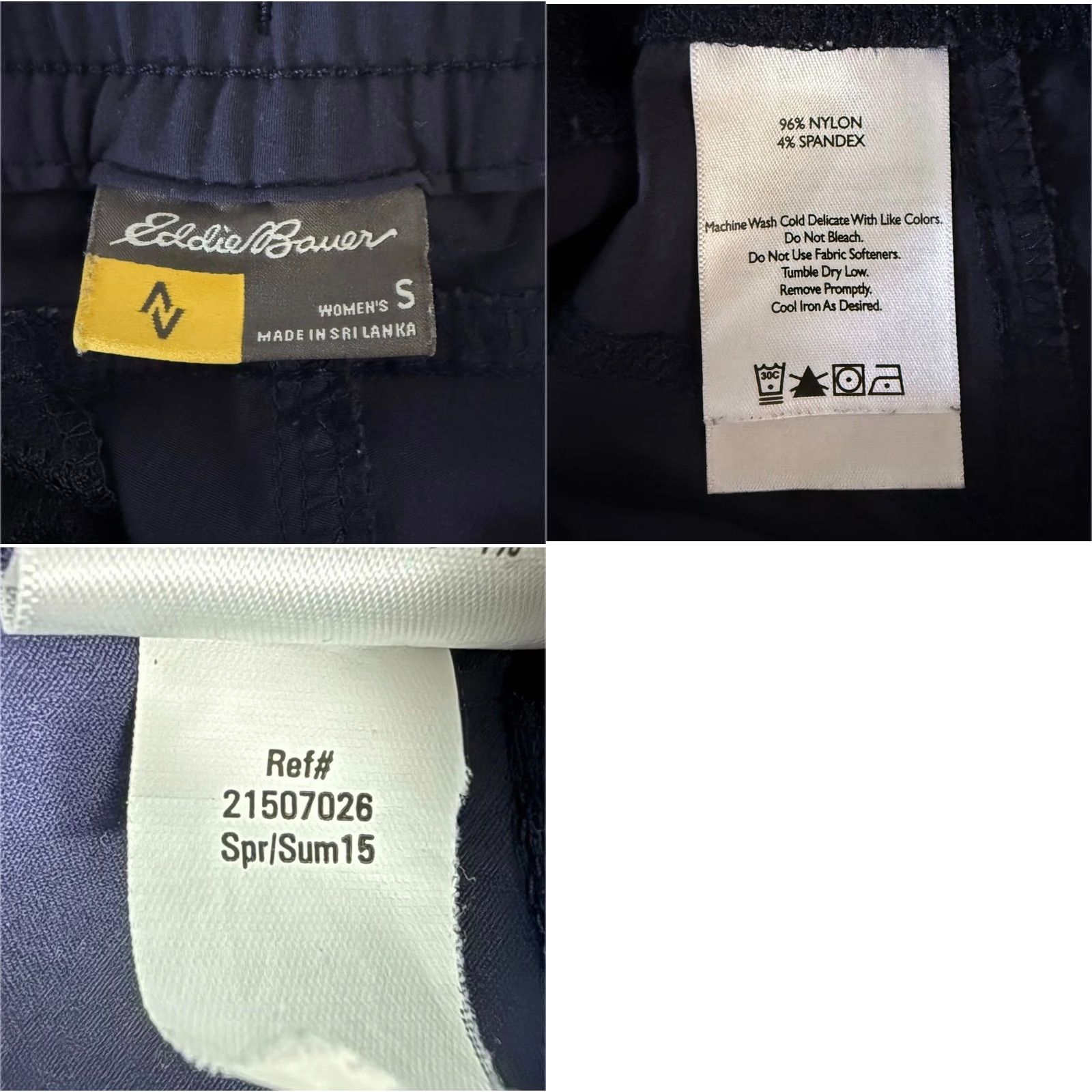 Eddie Bauer Eddie Bauer Travex Rainier Capri Pants Blue Women's Small Hiking Travel Outdoors Pants Capri Size 28" / US 6 / IT 42 - 8 Thumbnail