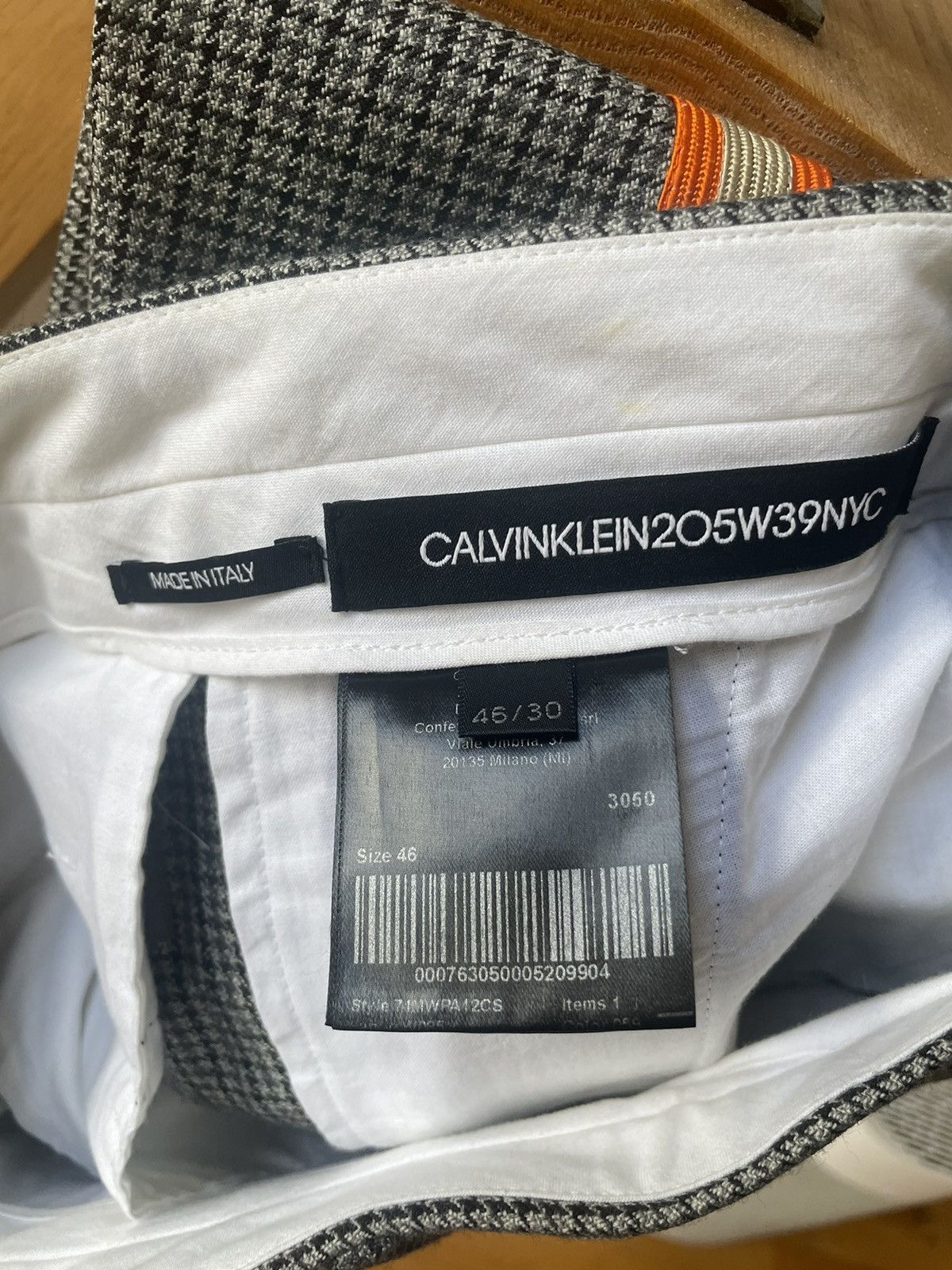 Calvin Klein × Calvin Klein 205W39NYC × Raf Simons FW17 Runway Sample - Look 8 Wool Suit Size 46R - 12 Thumbnail
