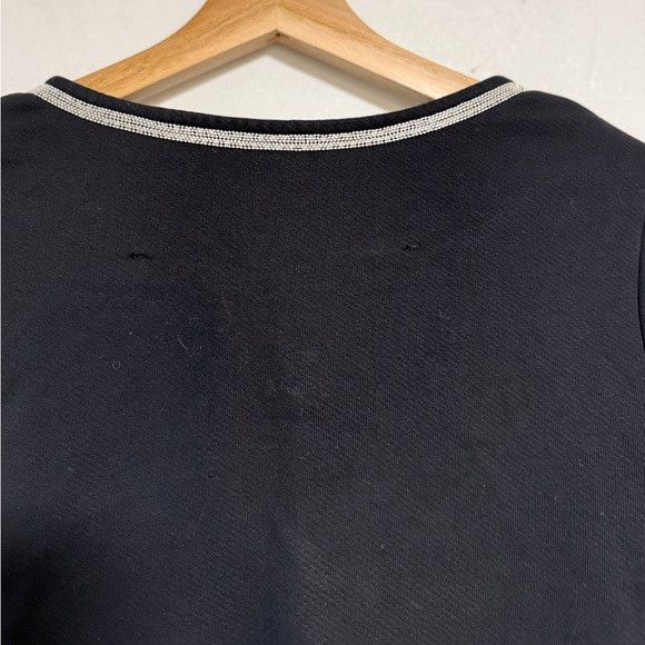 Maison Scotch Maison Scotch Black Open Front Cardigan w Silver Trim - Sz 1 Size S / US 4 / IT 40 - 9 Thumbnail