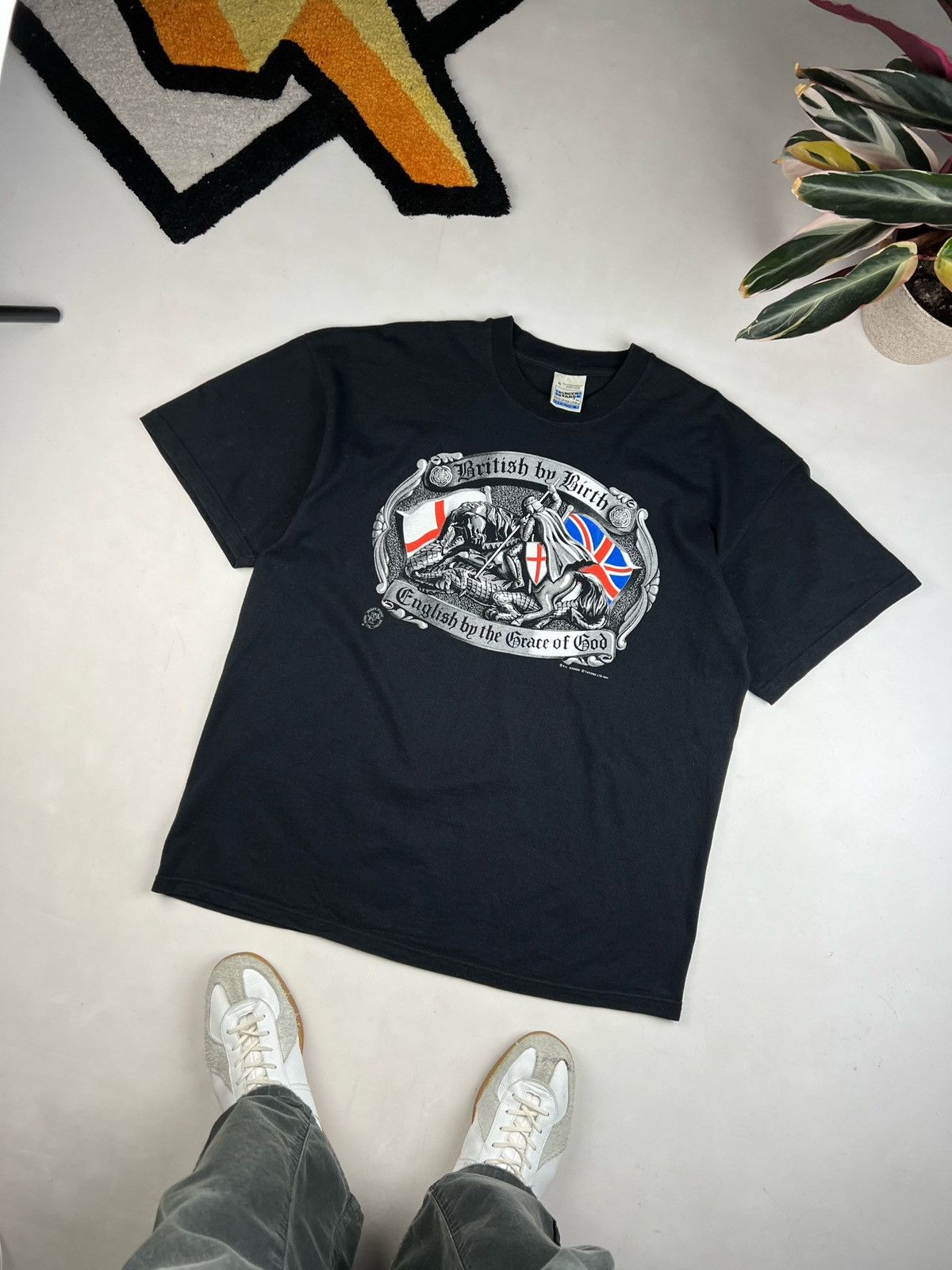 Vintage 🇬🇧british by birth english by the grace of god vintage tee Size US XL / EU 56 / 4 - 1 Thumbnail