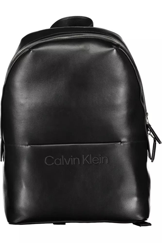 Calvin Klein Black Polyester Men Men's Backpack Size ONE SIZE - 1 Thumbnail