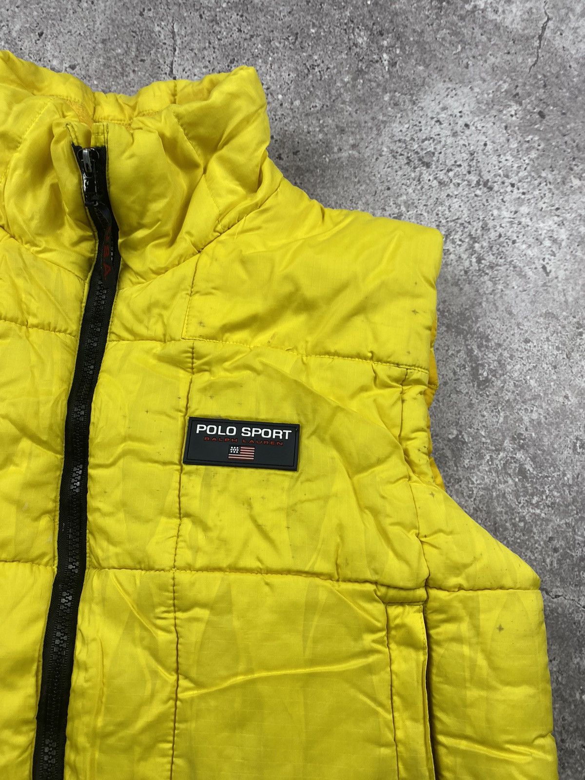 Japanese Brand × Polo Ralph Lauren × Vintage Vintage Polo Sport Down cropped Vest Puffer Size S / US 4 / IT 40 - 2 Thumbnail