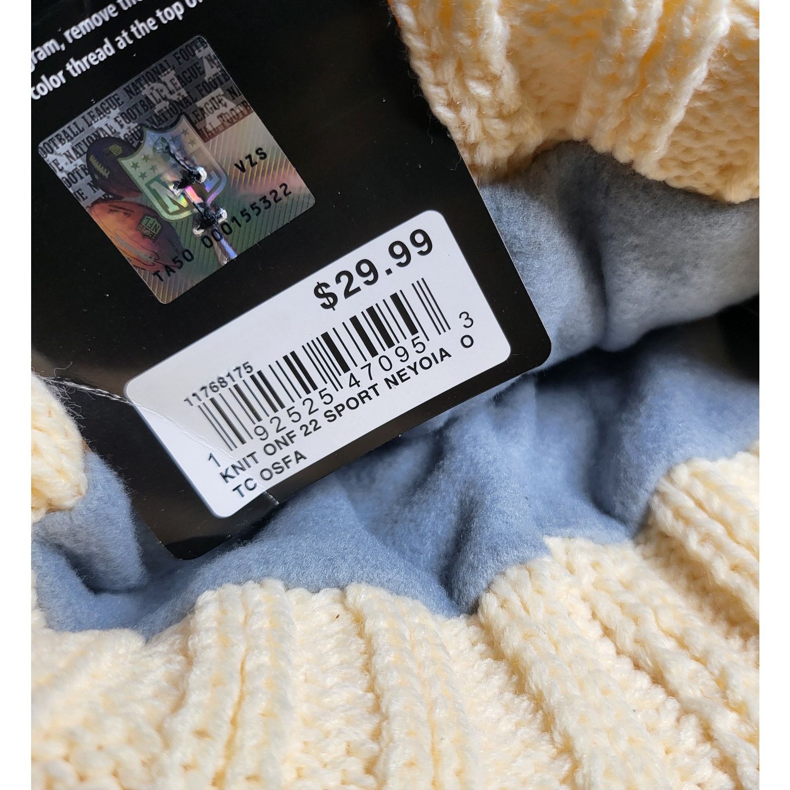 Other NWT Dallas Cowboys Chunky Knit Pom Beanie Fleece Lined Size ONE SIZE - 2 Thumbnail