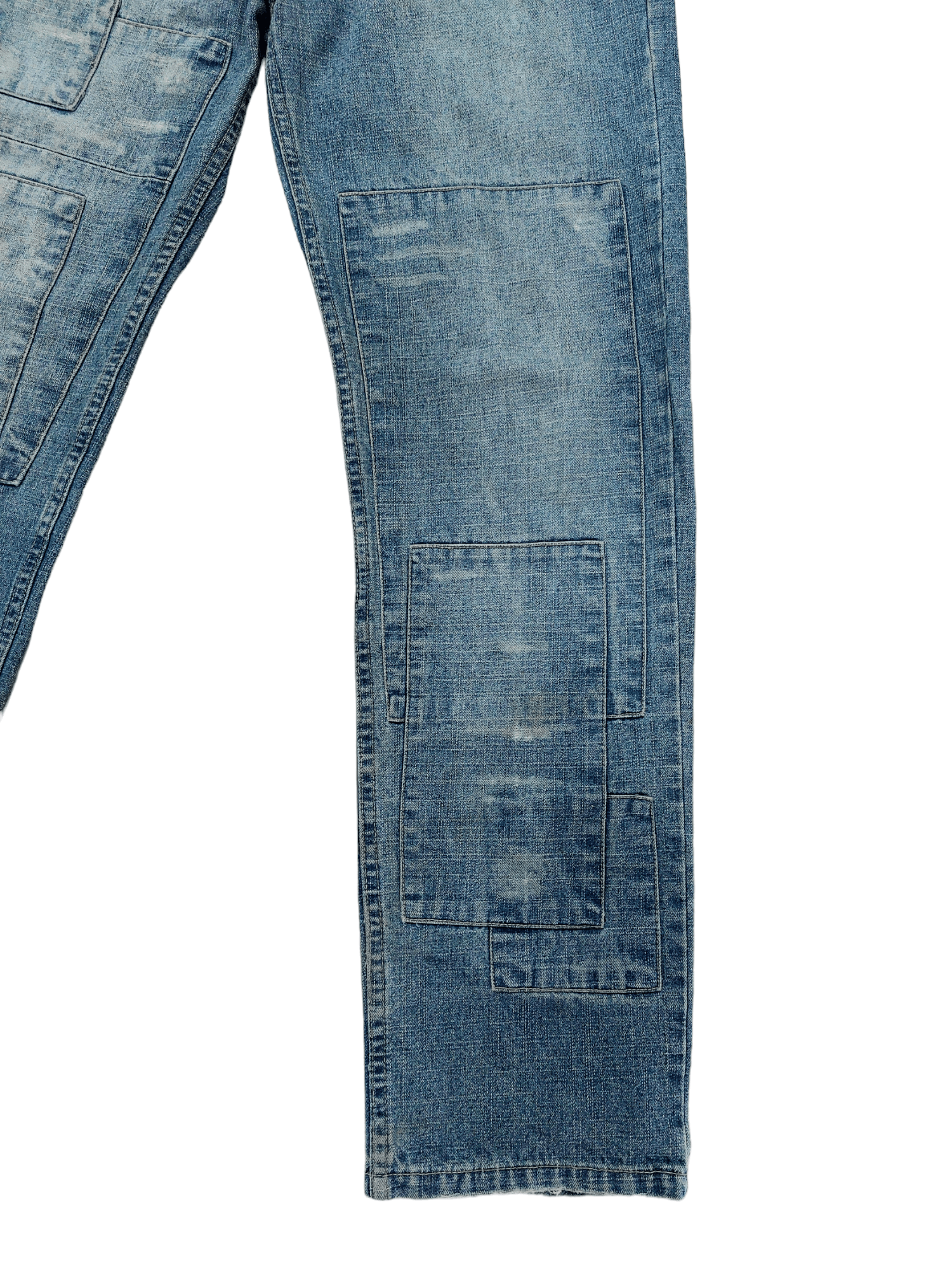 Vintage Nylaus 0125 Patchwork Denim Size US 32 / EU 48 - 8 Thumbnail