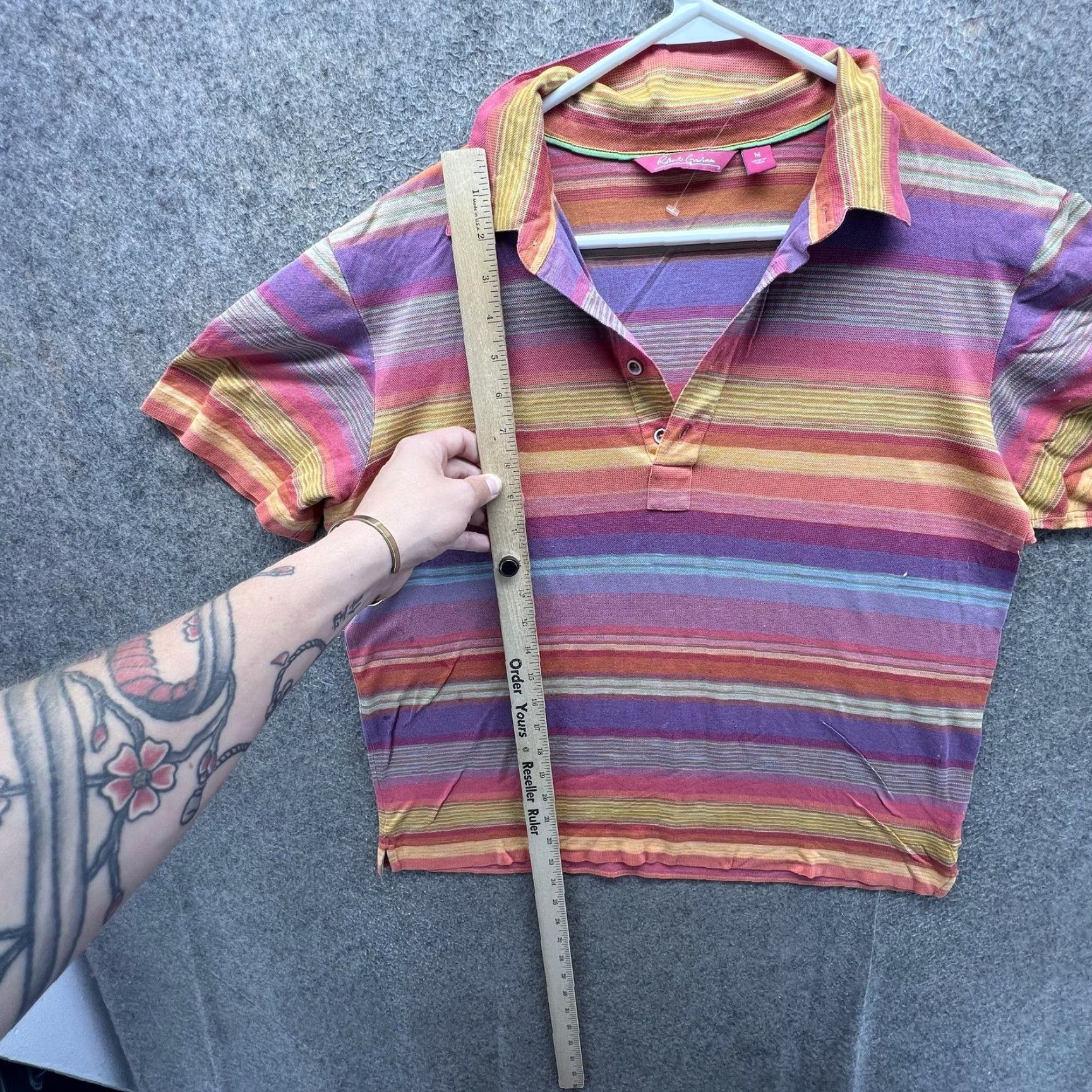 Robert Graham Robert Graham Polo Shirt Mens Medium Multicolor Stripe Short Sleeve Casual Wear RARE Size US M / EU 48-50 / 2 - 4 Thumbnail