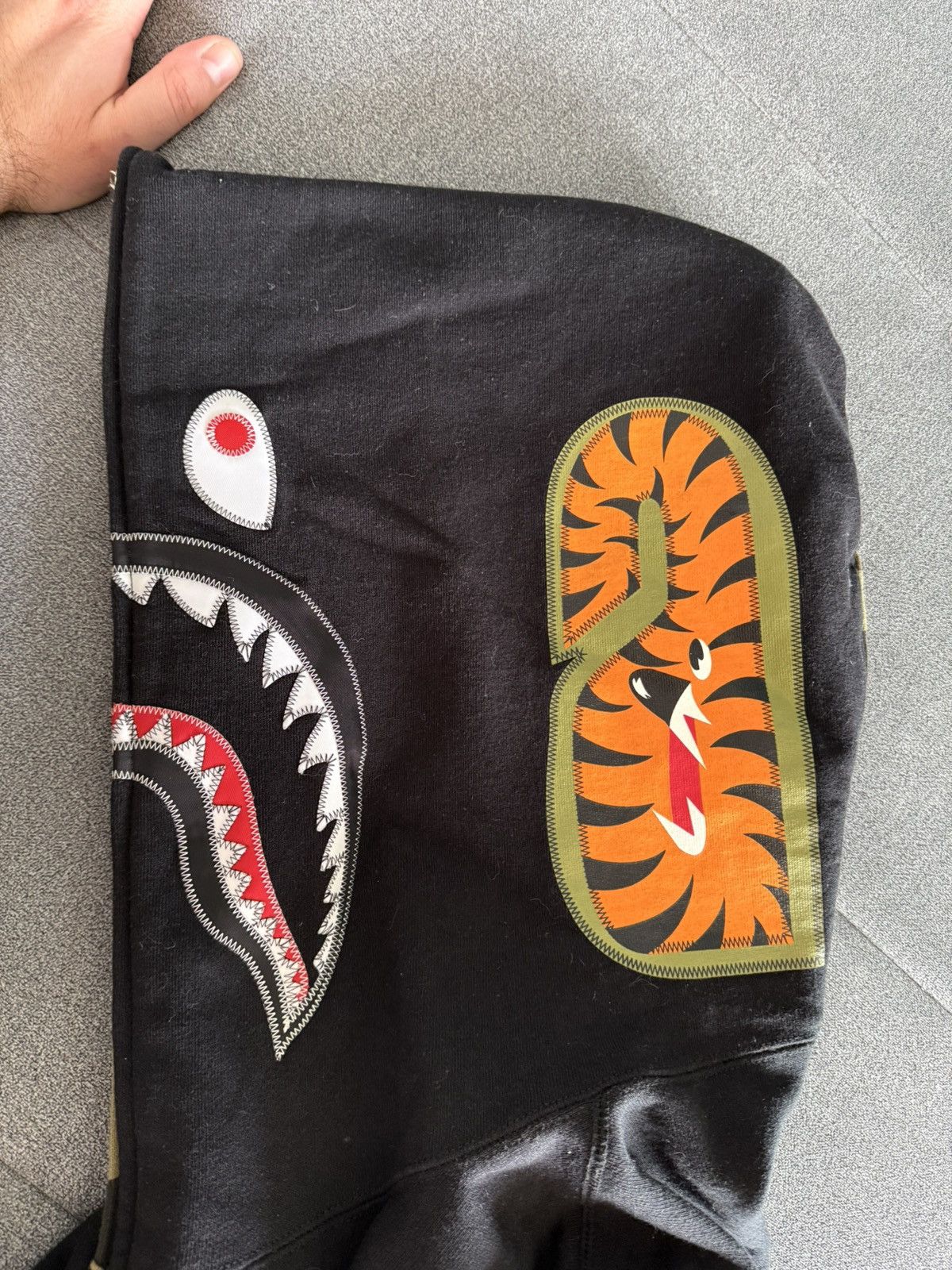 Bape 3XL 1st Camo Shark Applique Full Zip Hoodie Size US XXL / EU 58 / 5 - 3 Thumbnail