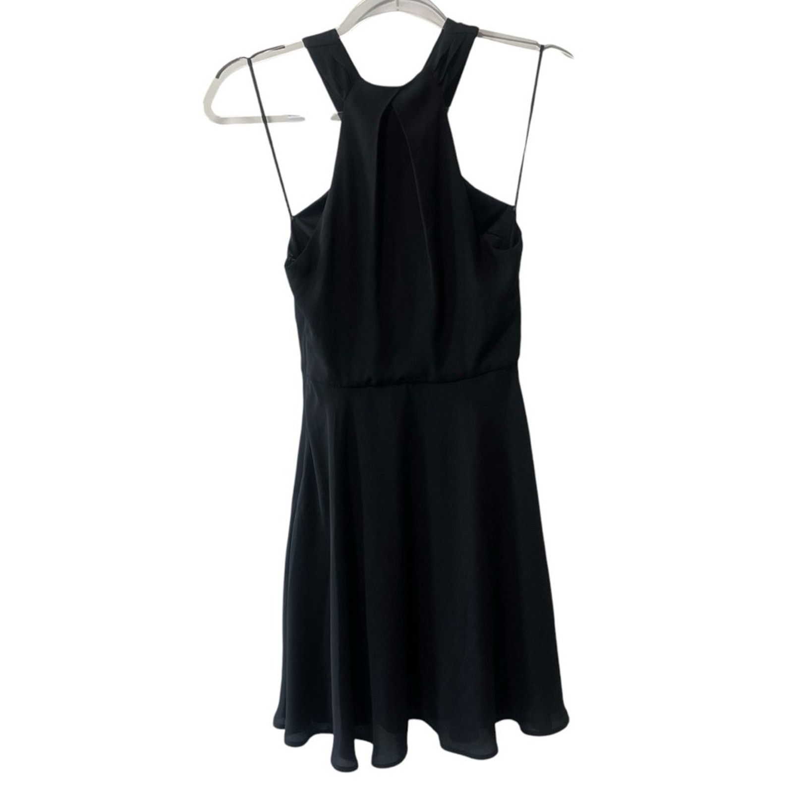 Express Express Sleeveless Twist Front Chiffon Fit and Flare Mini 0 Size XS / US 0-2 / IT 36-38 - 1 Thumbnail