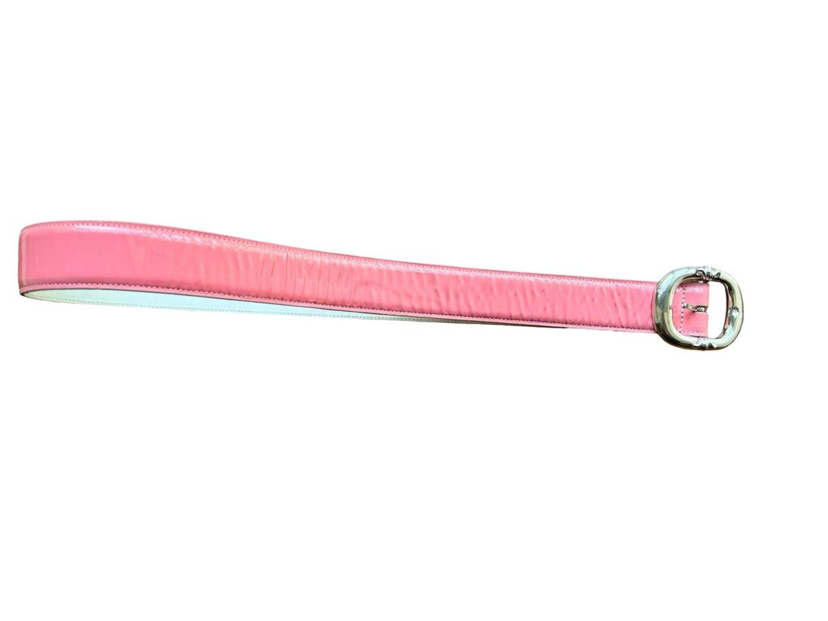 Chrome Hearts Pink patent leather gunslinger belt Size 32 - 2 Thumbnail