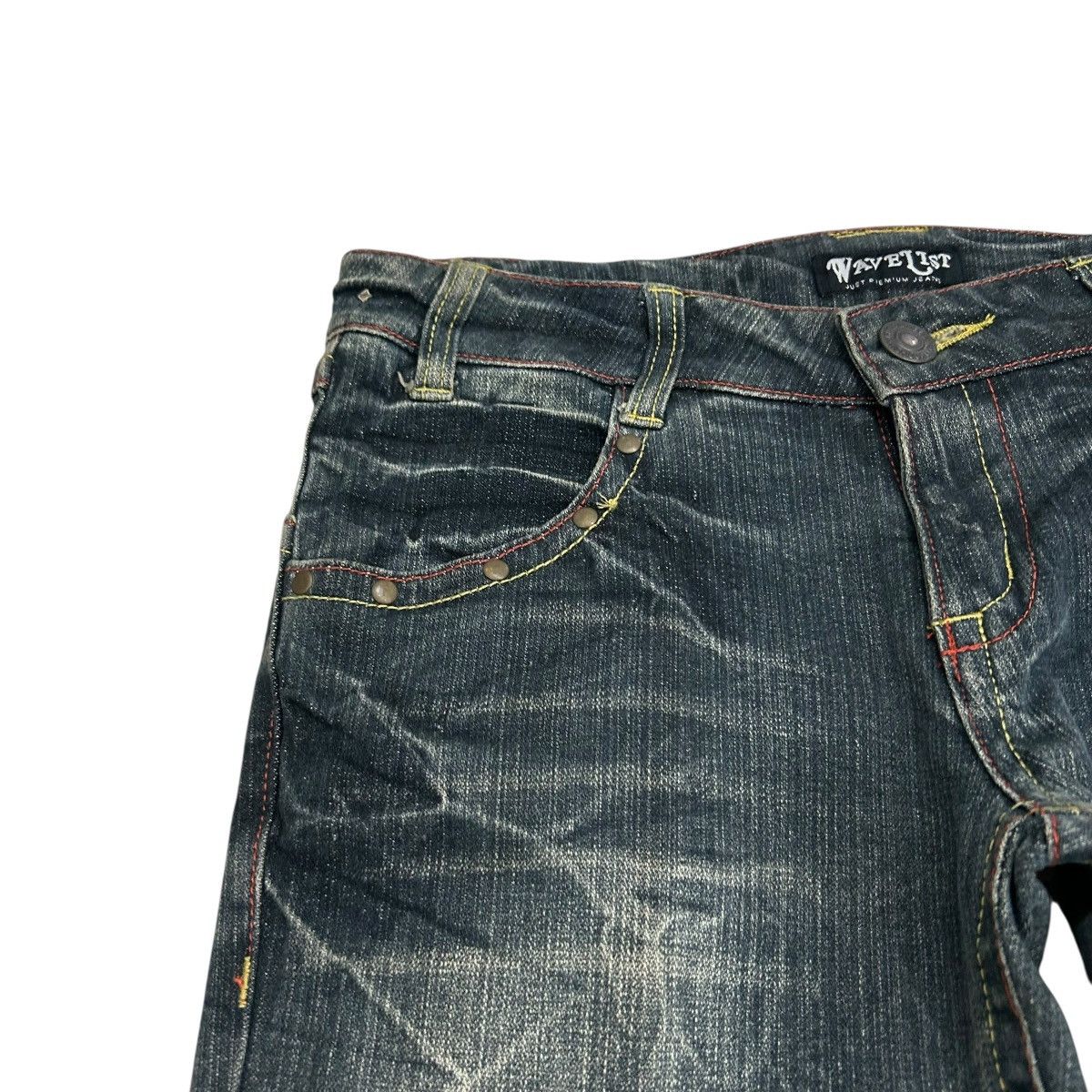 Hysteric Glamour Japanese Embroidered Jeans Clawn Marks Design Size 29" - 5 Thumbnail