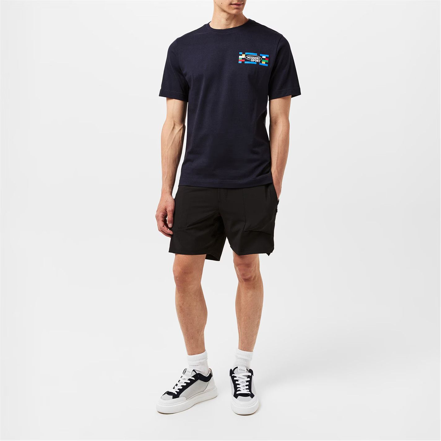 Missoni o1g2r1mq0426 Logo T-Shirt in Navy Size US XS / EU 42 / 0 - 6 Thumbnail