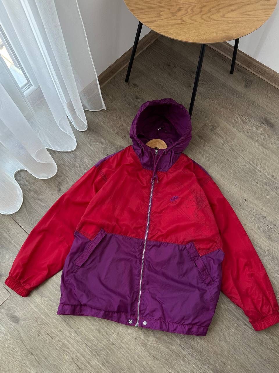 Nike × Vintage Vintage Nike Purple Sportswear Zip Jacket Size US XL / EU 56 / 4 - 6 Thumbnail