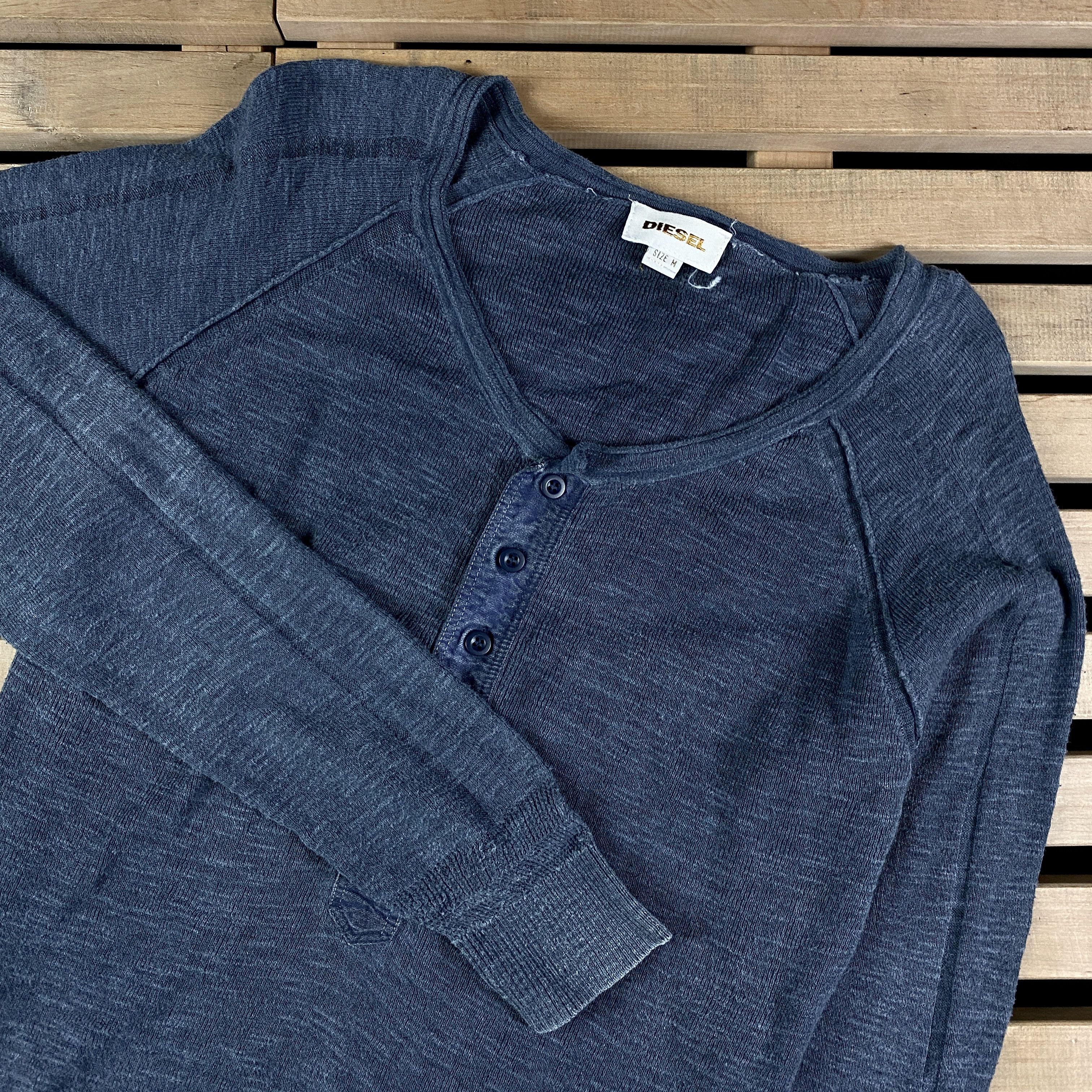 Diesel Men’s Sweatshirt Jumper Diesel Vintage Size M Blue Size US M / EU 48-50 / 2 - 2 Thumbnail