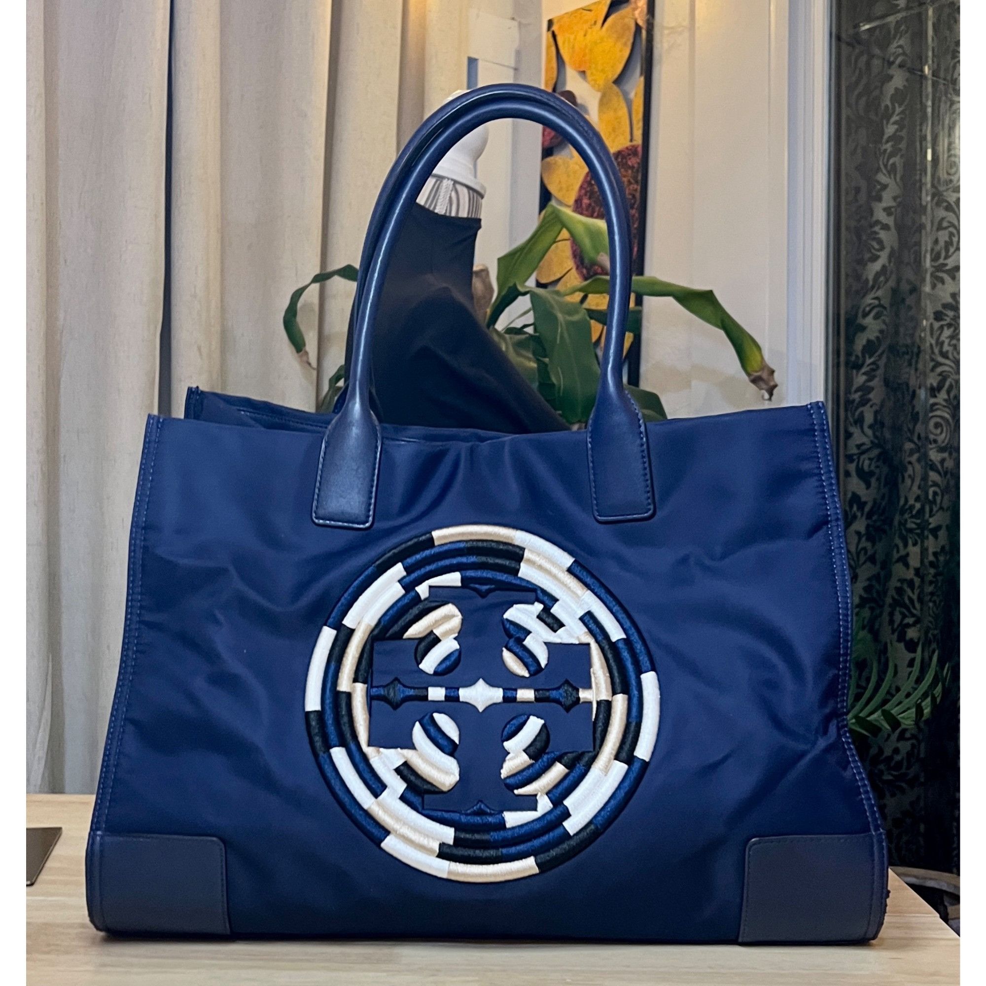 Tory Burch ✺✺ AUTHENTIC TORY BURCH Blue Ella with Stitched Logo ✺✺ Size ONE SIZE - 2 Thumbnail