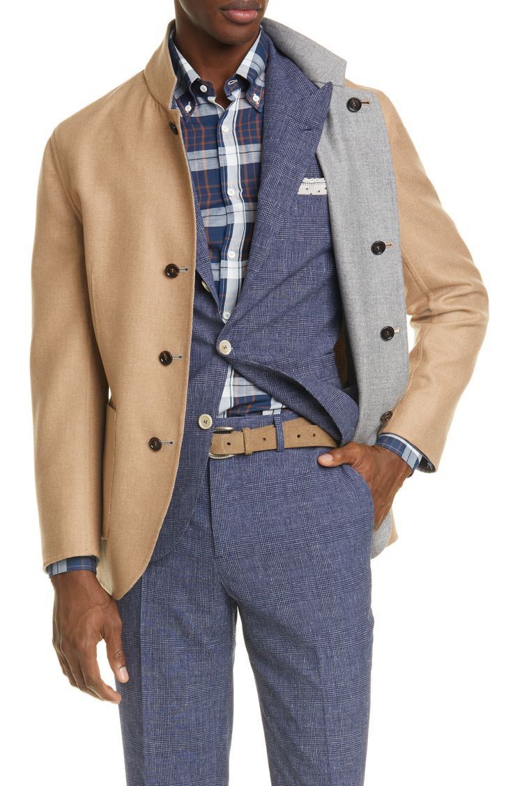 Brunello Cucinelli NWT RPR $5k Brunello Cucinelli Cashmere Reversible Jacket Size US M / EU 48-50 / 2 - 1 Thumbnail