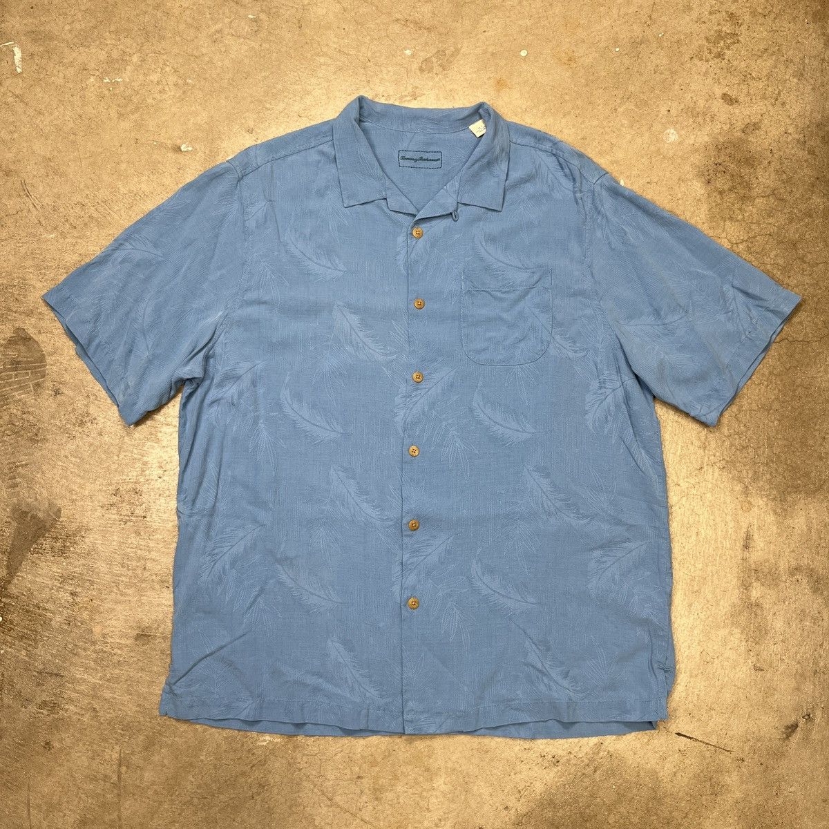 Tommy Bahama × Vintage Tommy Bahama Silk Camp Collar Loop Short Sleeve XLT Size US XL / EU 56 / 4 - 1 Thumbnail