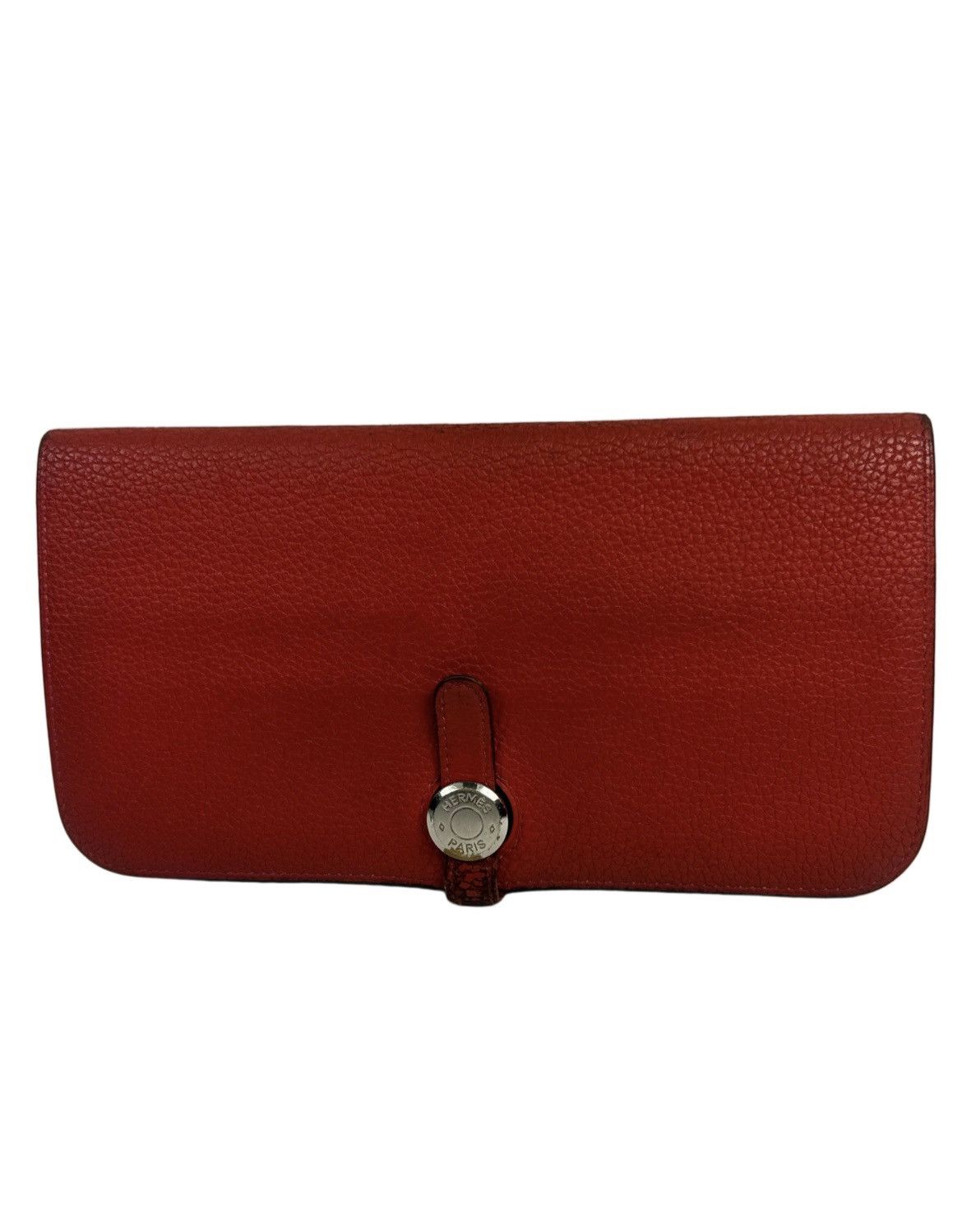 Hermes Hermès Dogon Red Leather Long Wallet Size ONE SIZE - 1 Thumbnail
