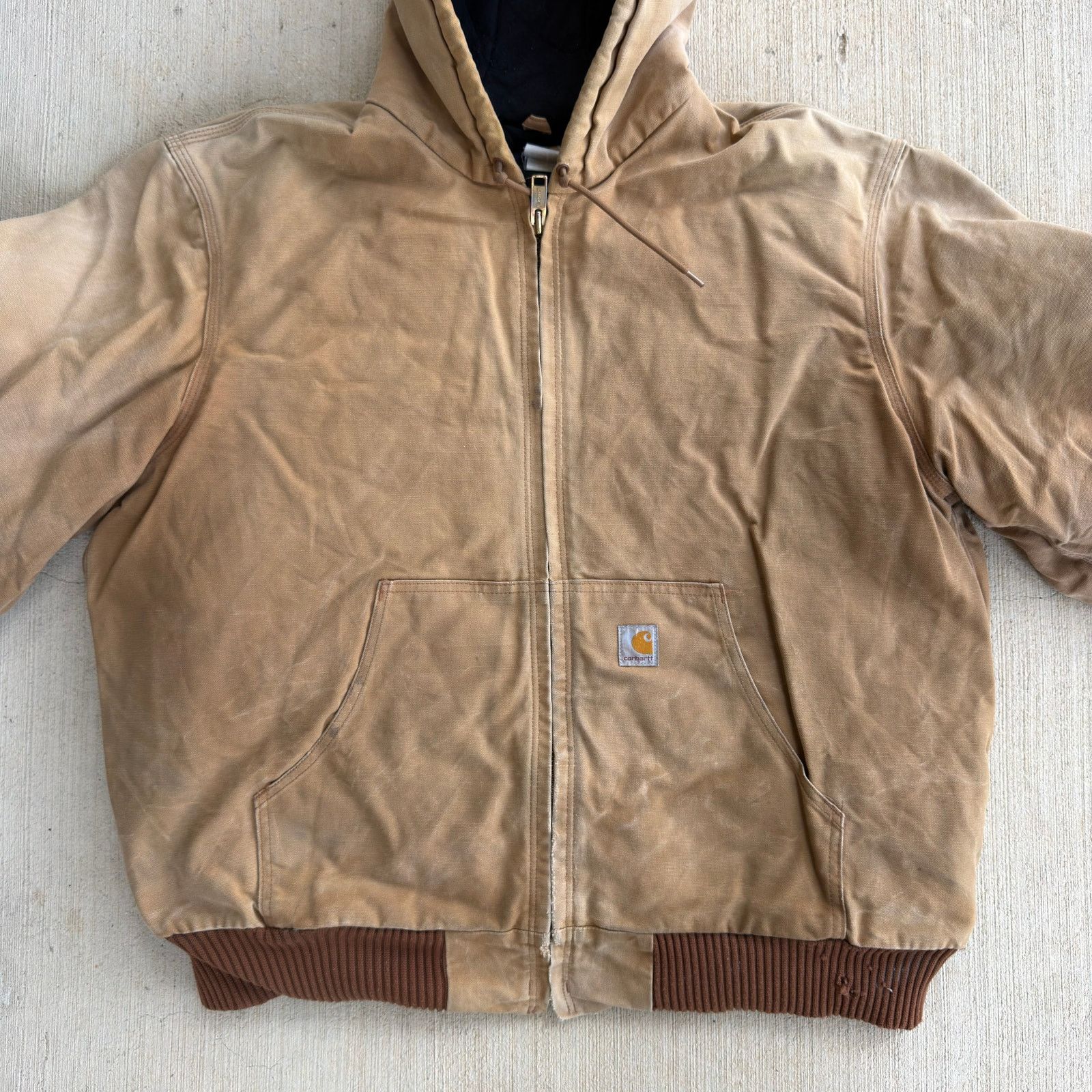 Carhartt × Vintage Carhartt J140 brown hooded work wear jacket Size US XL / EU 56 / 4 - 3 Thumbnail