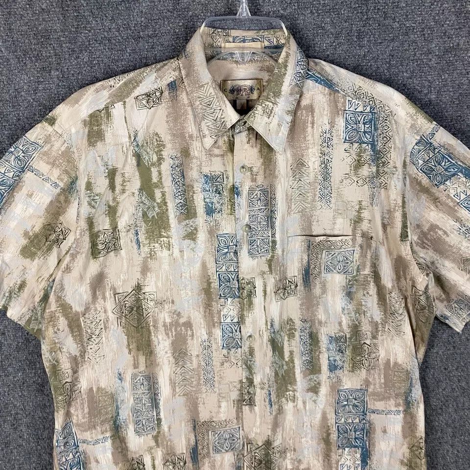 Campia Moda Campia Moda Button Up Shirt Men's Large Short Sleeve L Size US L / EU 52-54 / 3 - 2 Thumbnail