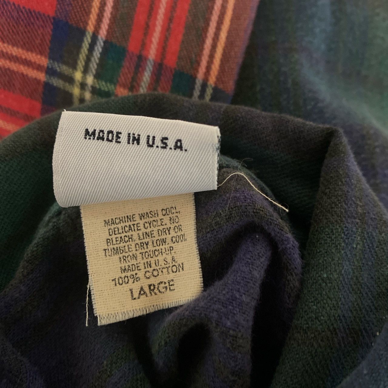 Vintage 90s Hamwear Mismatch Plaid Button Up Size US L / EU 52-54 / 3 - 4 Thumbnail