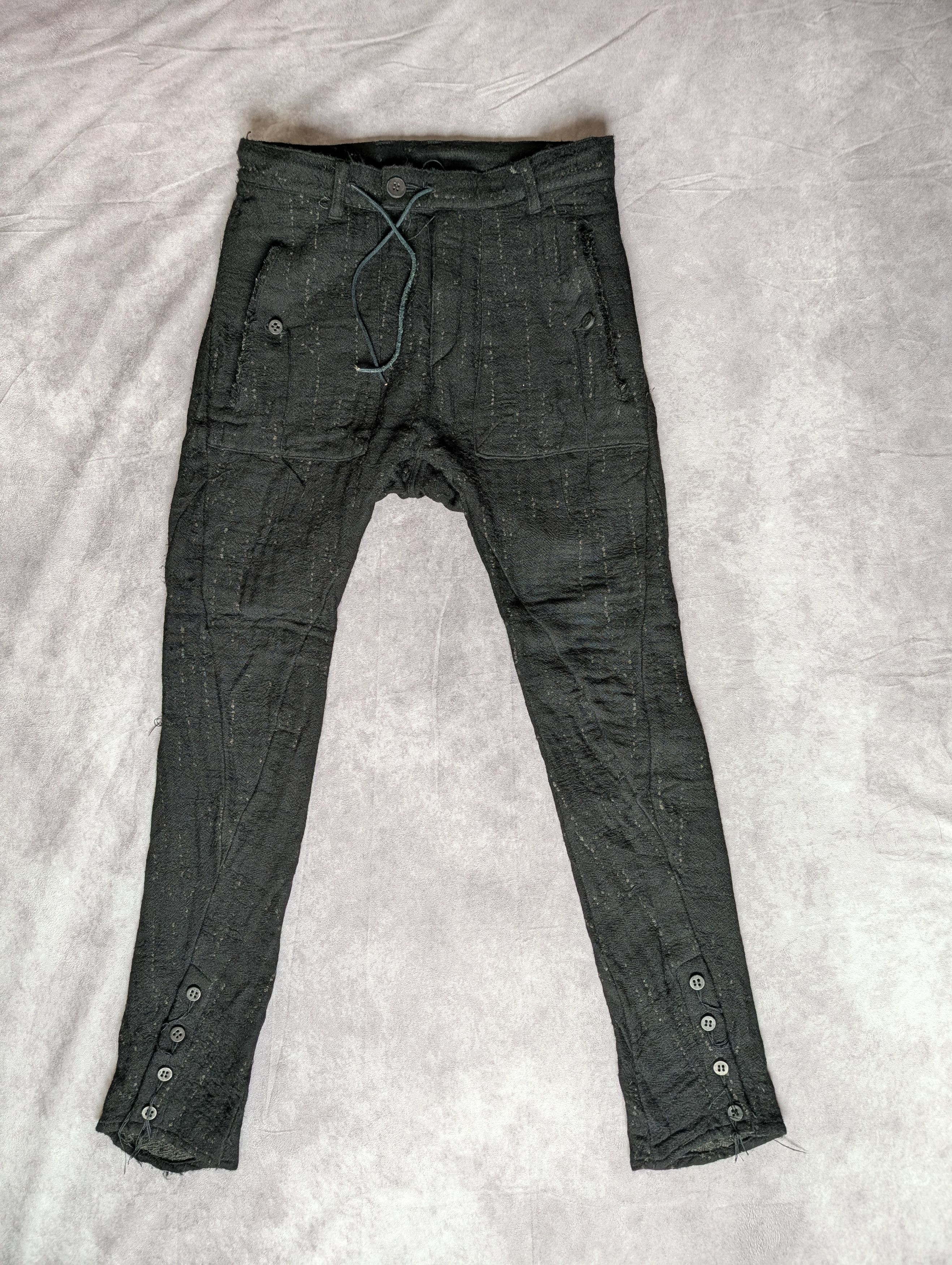 D.Hygen Double Weave Crush Jacquard Open Hem Slim Pants Size US 31 - 1 Thumbnail