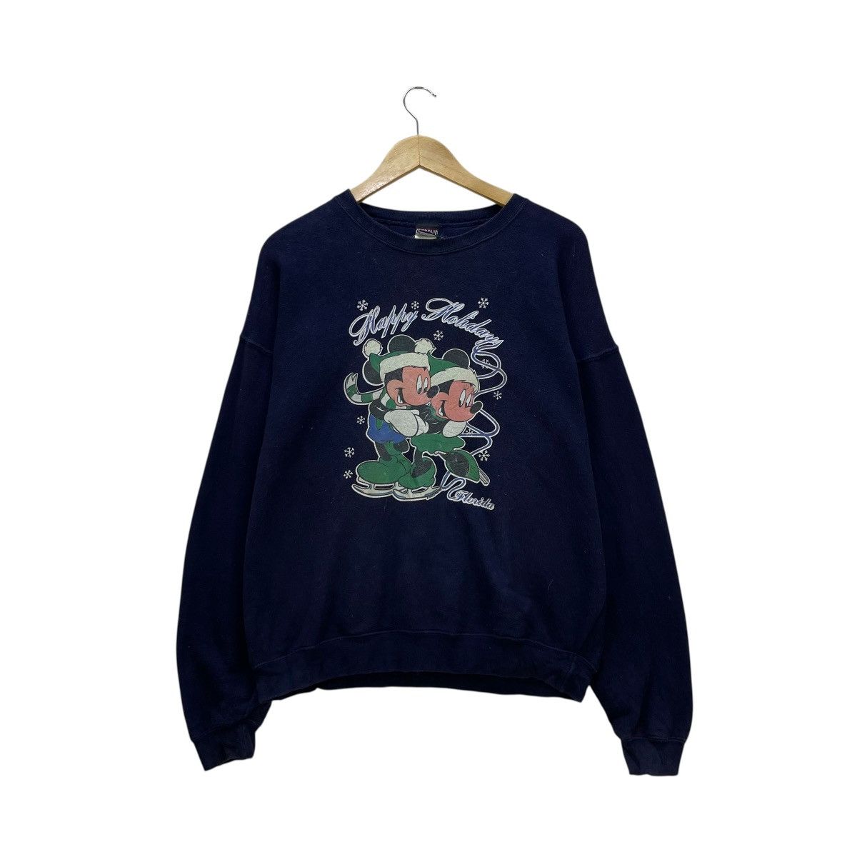 Mickey Mouse 💥 Vintage 90s Mickey Mouse Sweatshirt Size US M / EU 48-50 / 2 - 1 Thumbnail