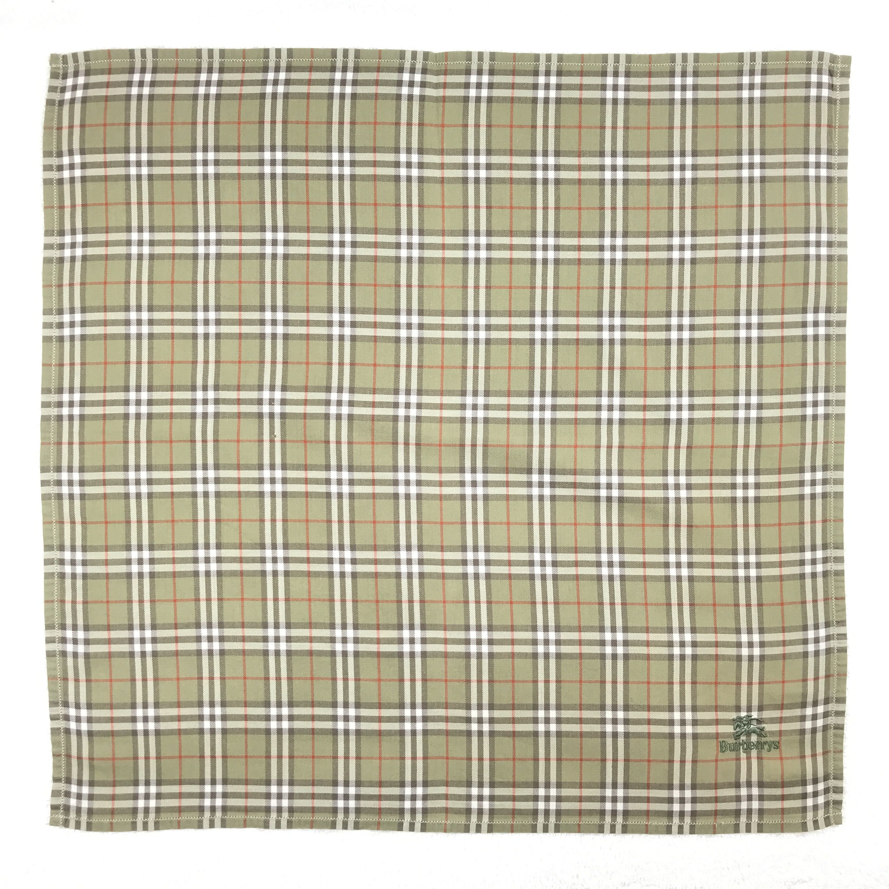Burberry × Vintage Vintage Burberry Bandana Neckerchief Handkerchief Size ONE SIZE - 1 Thumbnail
