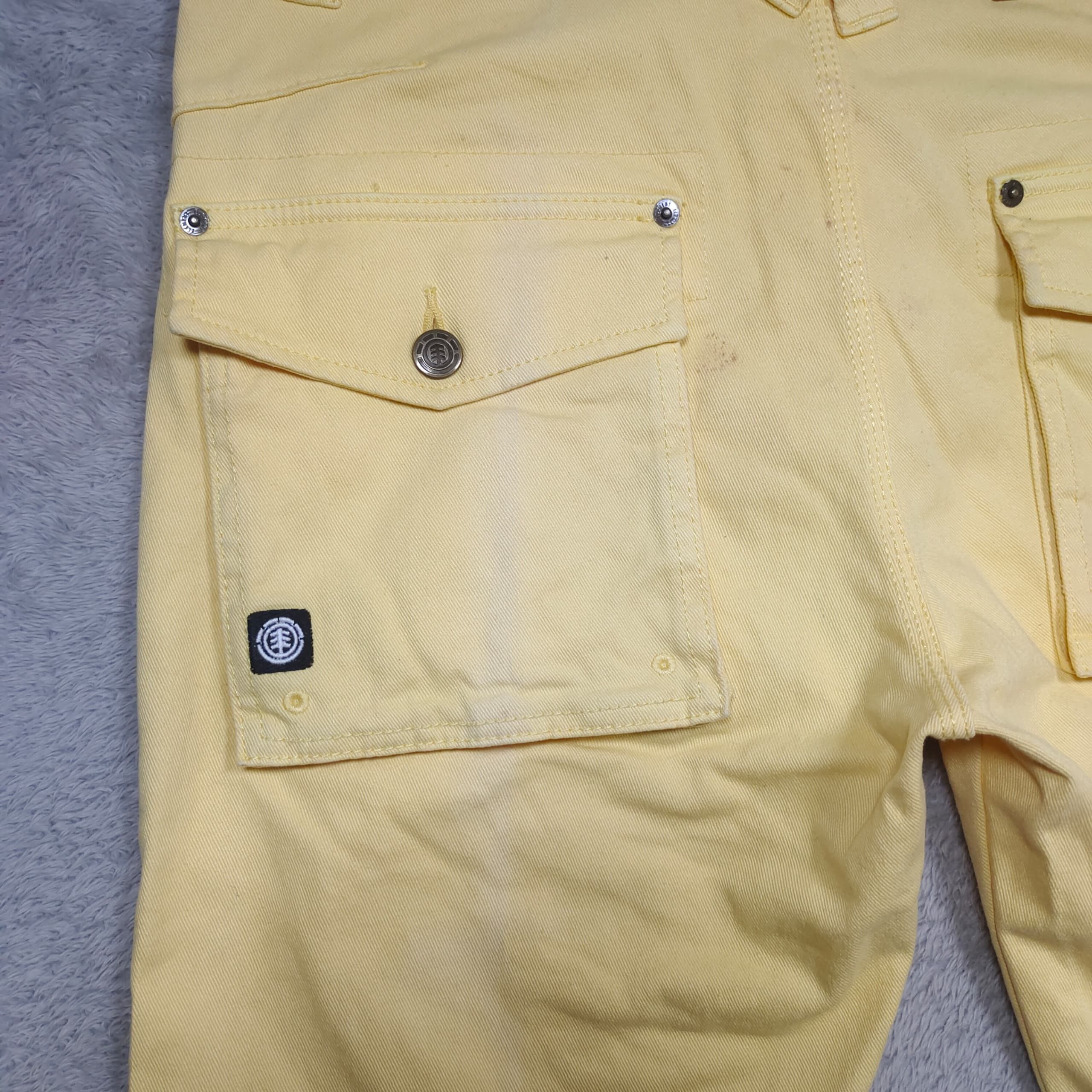 Element Vintage Element Japan Light Yellow Cotton Cargo Pants Size US 32 / EU 48 - 11 Thumbnail