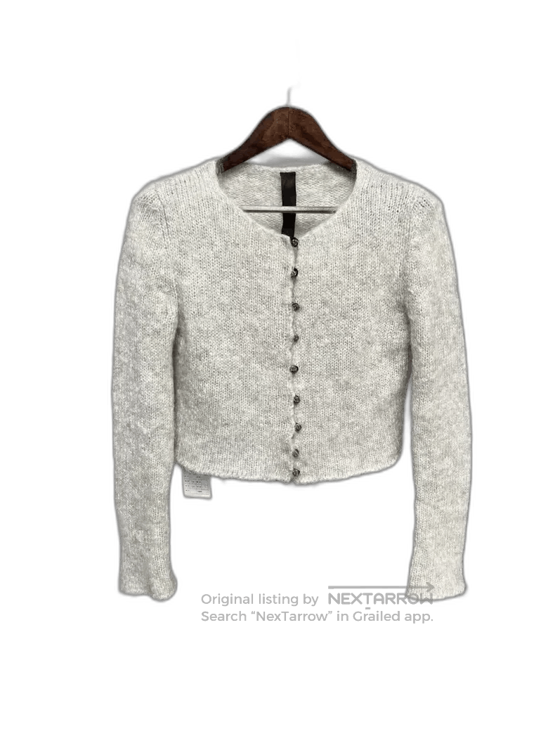 Chrome Hearts Chrome Hearts Gray Cashmere Cardigan. Size S / US 4 / IT 40 - 1 Thumbnail