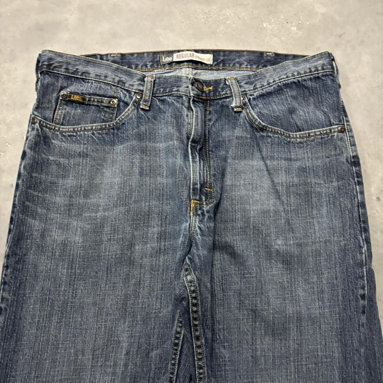 Japanese Brand × Vintage Crazy Vintage Y2K/2000s Grunge Dark Wash Skater Denim Jeans! Size US 36 / EU 52 - 5 Thumbnail