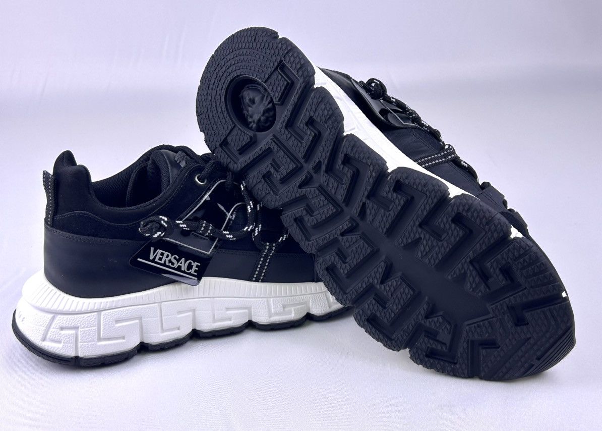 Versace Versace Trigreca Sneakers EU44/US11 Black Suede Italy Size US 11 / EU 44 - 10 Thumbnail