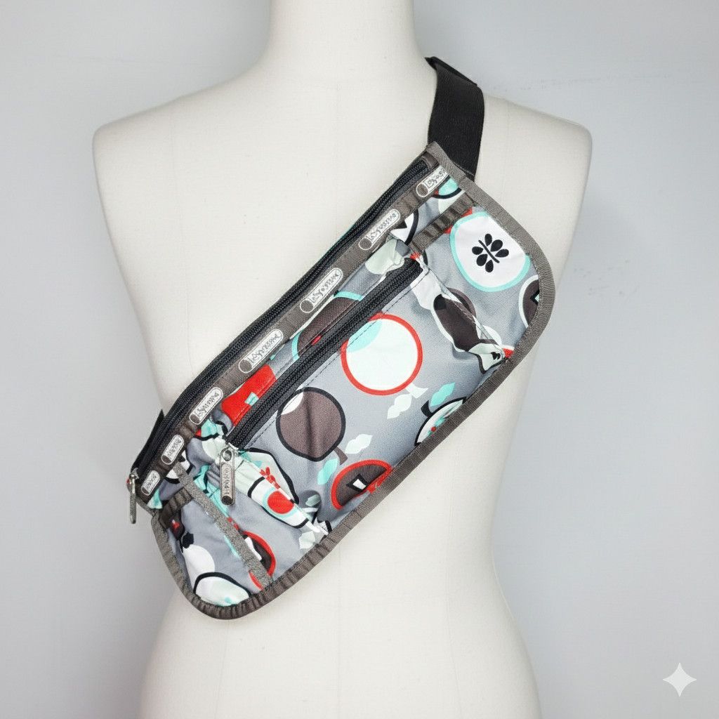 LeSportsac LeSportsac 32-42" Belt Bag Fanny Pack Crossbody Grey Apple Size ONE SIZE - 1 Thumbnail