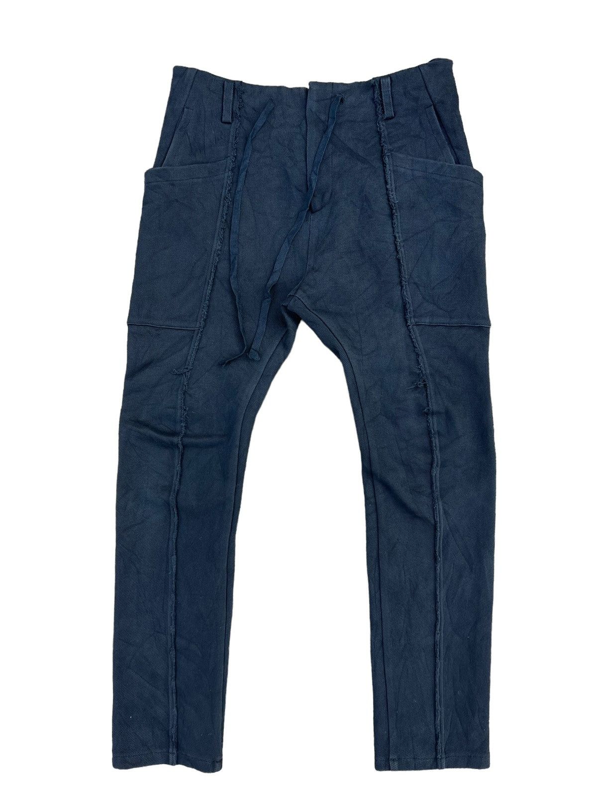 Bajra Bajra Made in Japan Raw Cut Black Trouser Stretch Pant Size US 30 / EU 46 - 1 Thumbnail