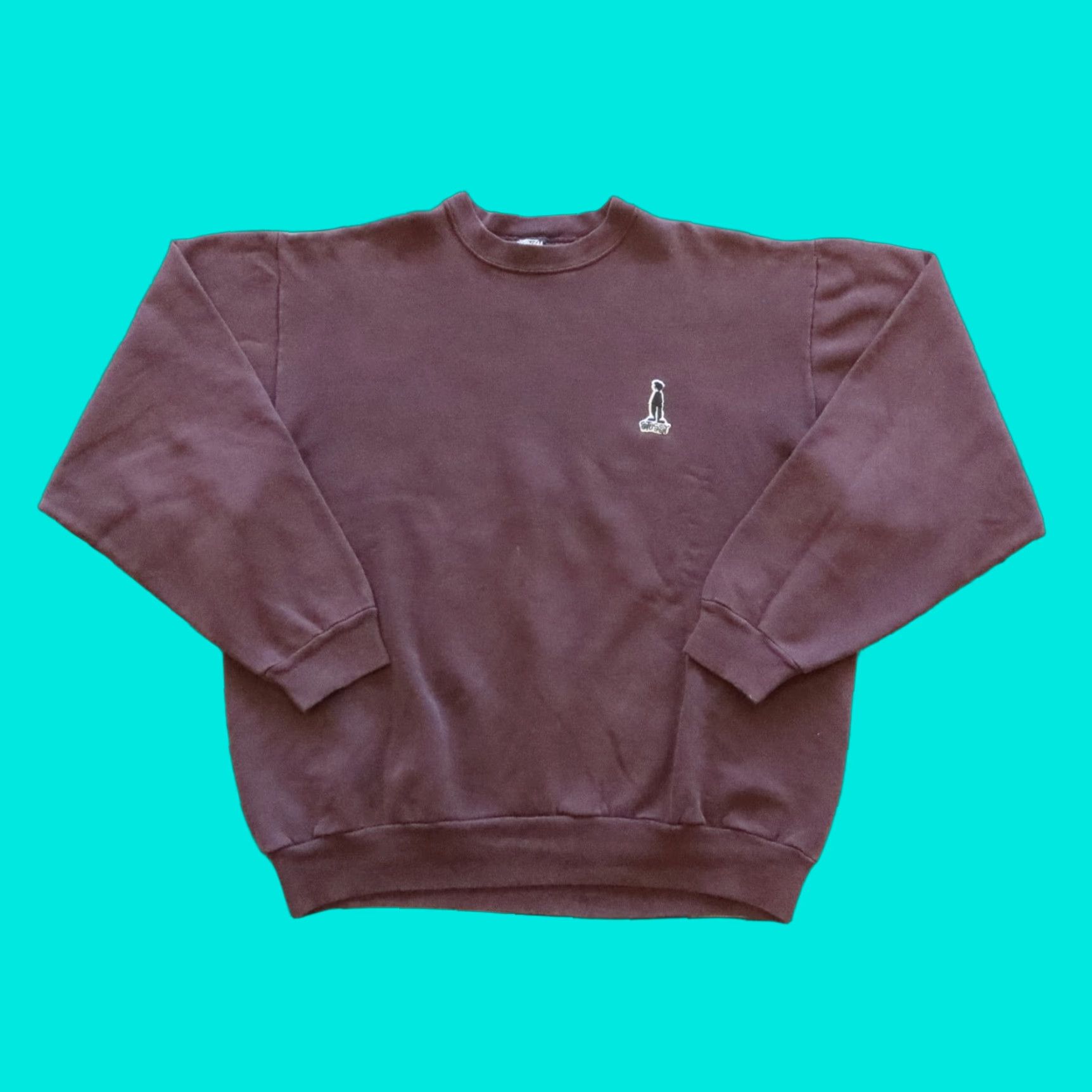 Vintage VINTAGE Stussy Sweatshirt Crewneck XL Purple Mens 90s Cotton Pullover Sweatshirt Size US XL / EU 56 / 4 - 1 Thumbnail