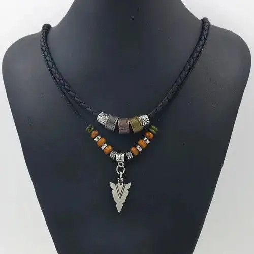 Vintage Vintage Layer Tribal Arrow Pendant Necklace Size ONE SIZE - 7 Thumbnail