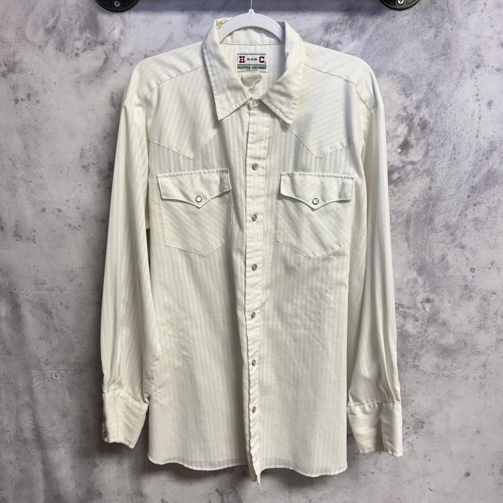 Vintage Vintage H Bar C California Ranchwear Pearl Snap Shirt Mens 2 Size US XXL / EU 58 / 5 - 1 Thumbnail
