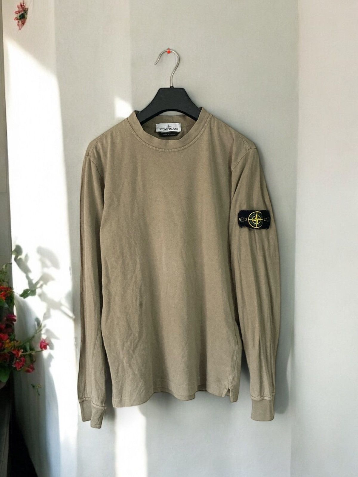 Stone Island Stone island khaki longsleve t-shirt M y2k uk drill drip Size US M / EU 48-50 / 2 - 1 Thumbnail