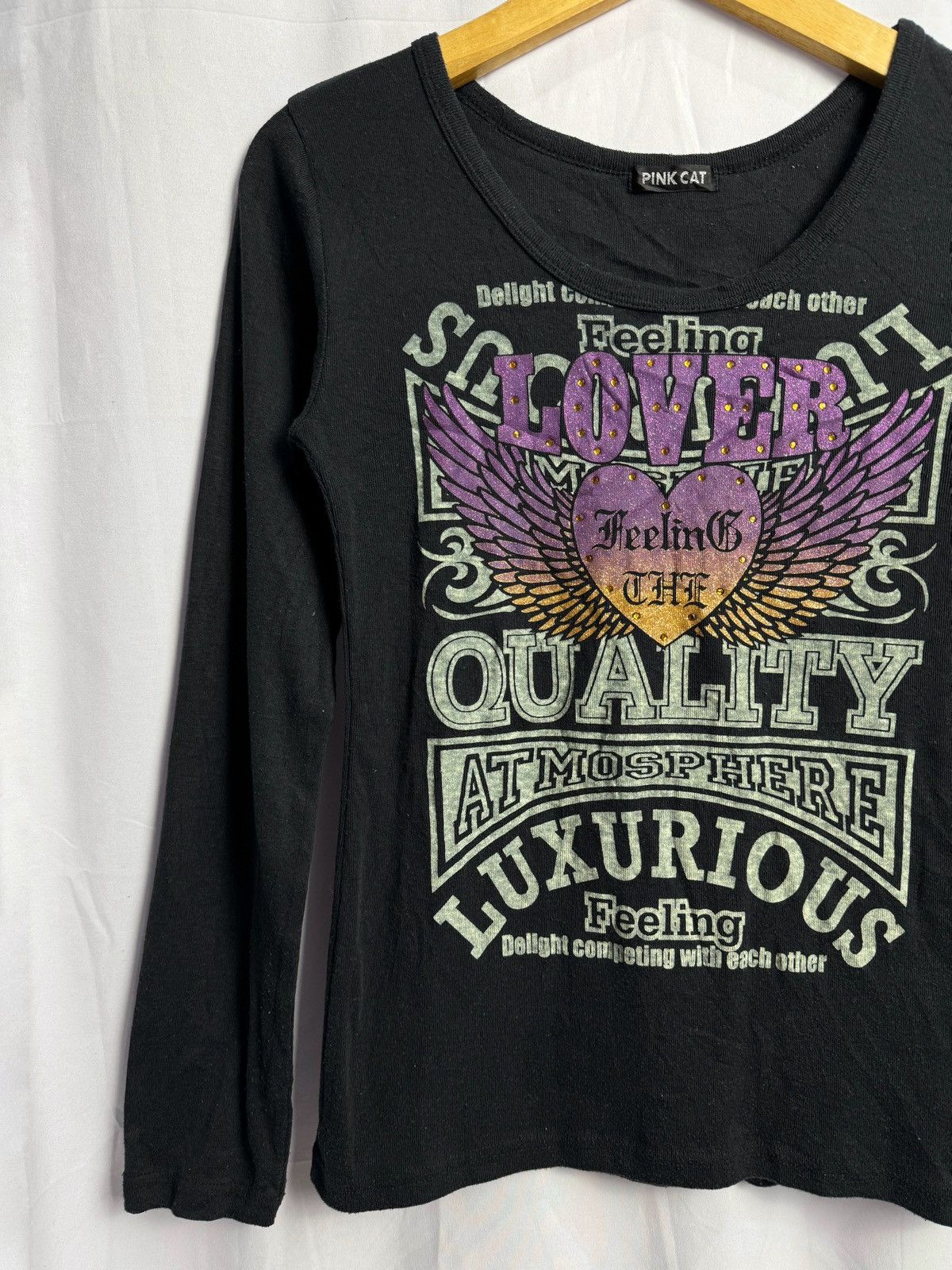 Beauty Beast × Hysteric Glamour × Japanese Brand Gothic style japanese lover wing pink cat long sleeve Size US S / EU 44-46 / 1 - 2 Thumbnail