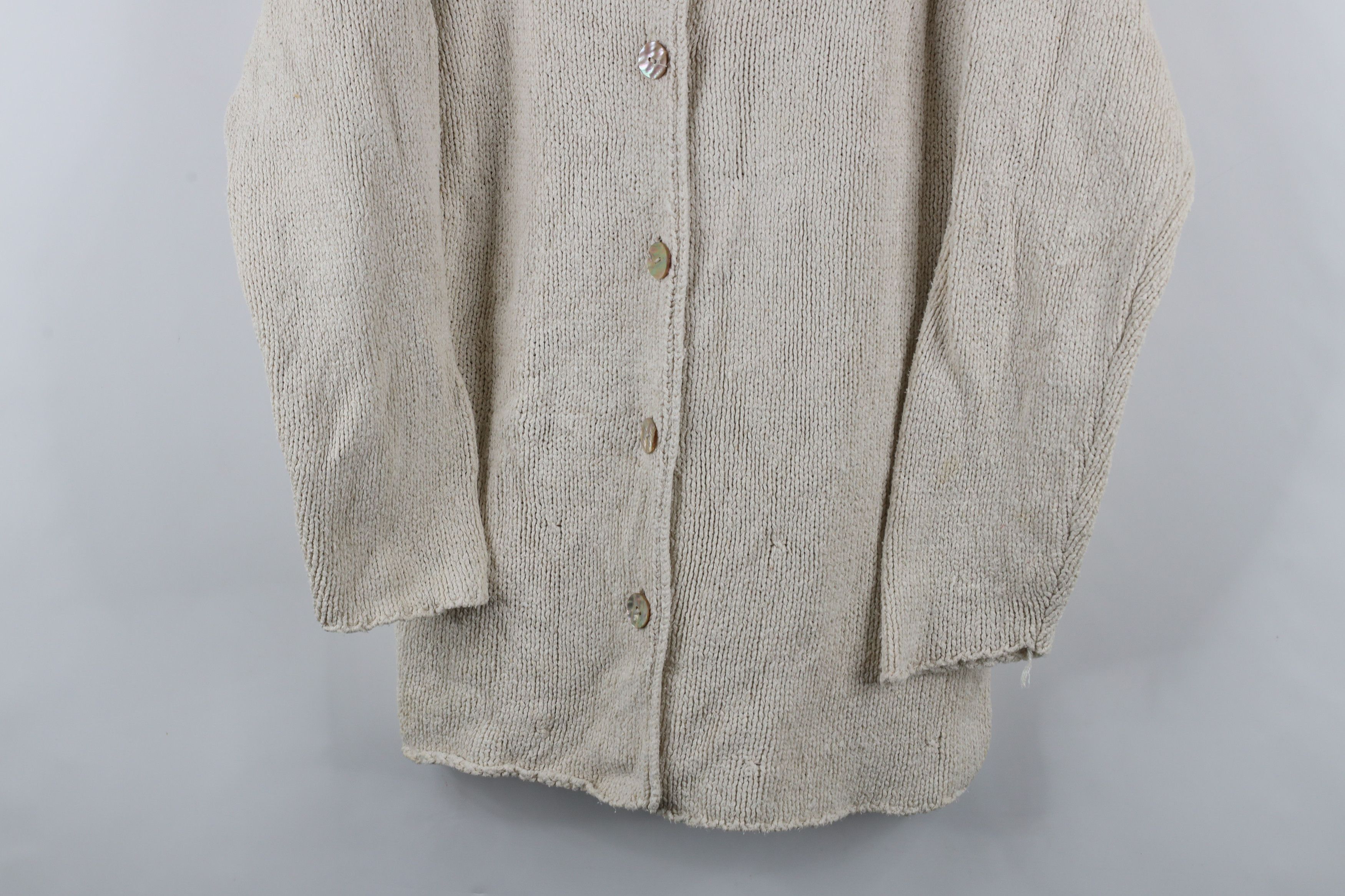 Eddie Bauer × Vintage Vintage 90s Eddie Bauer Silk Knit Button Cardigan Sweater Size XL / US 12-14 / IT 48-50 - 3 Thumbnail
