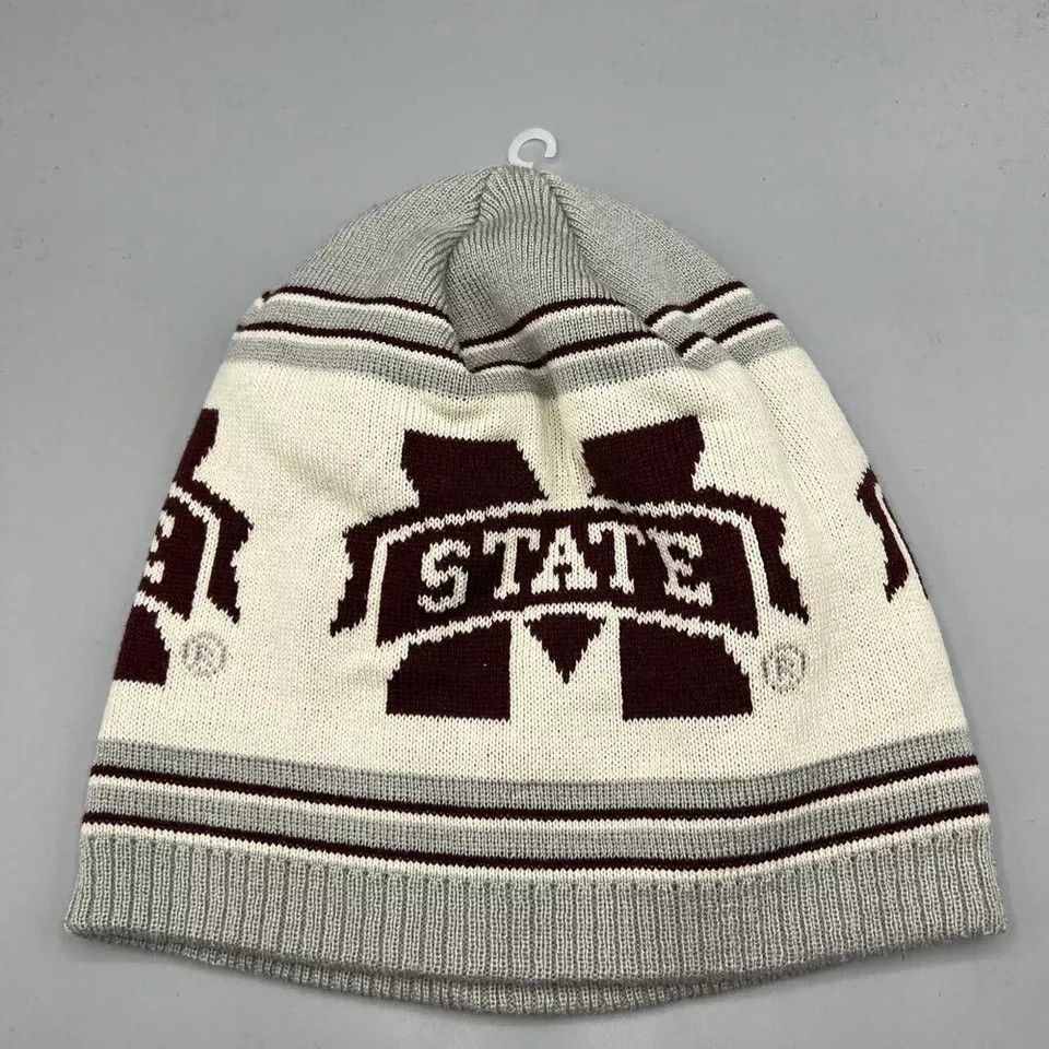 Adidas Mississippi State Bulldogs Hat Men Adidas Beanie Cap New Size ONE SIZE - 2 Thumbnail