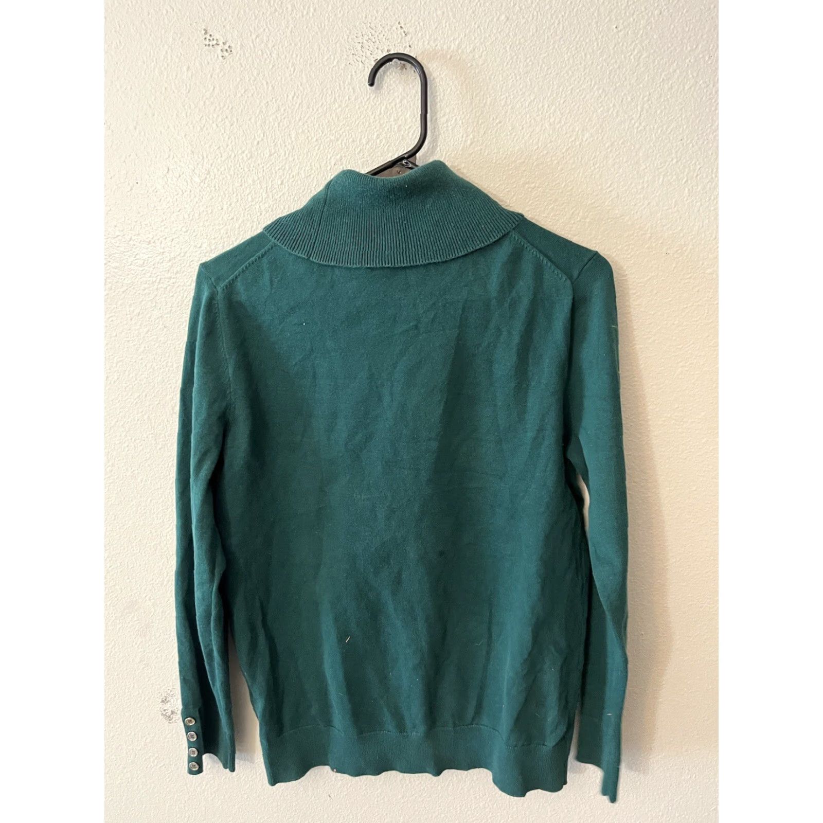 Tommy Hilfiger Tommy Hilfiger Womens Large Color Green Turtleneck Sweater Size L / US 10 / IT 46 - 3 Thumbnail
