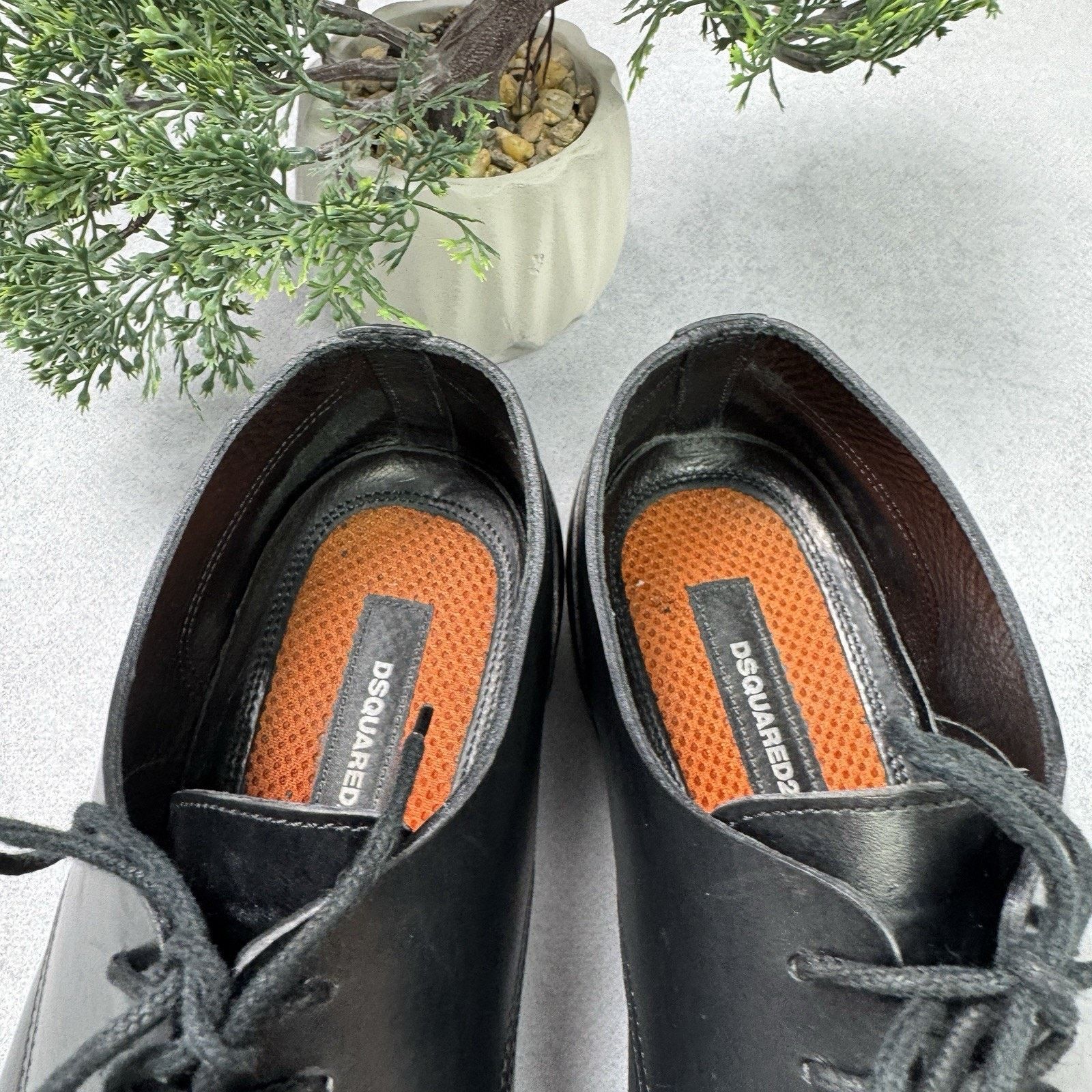 Dsquared2 Dsquared2 Men Derby Oxford Shoes Size EU 39 US 6 Black Size US 6 / EU 39 - 24 Thumbnail