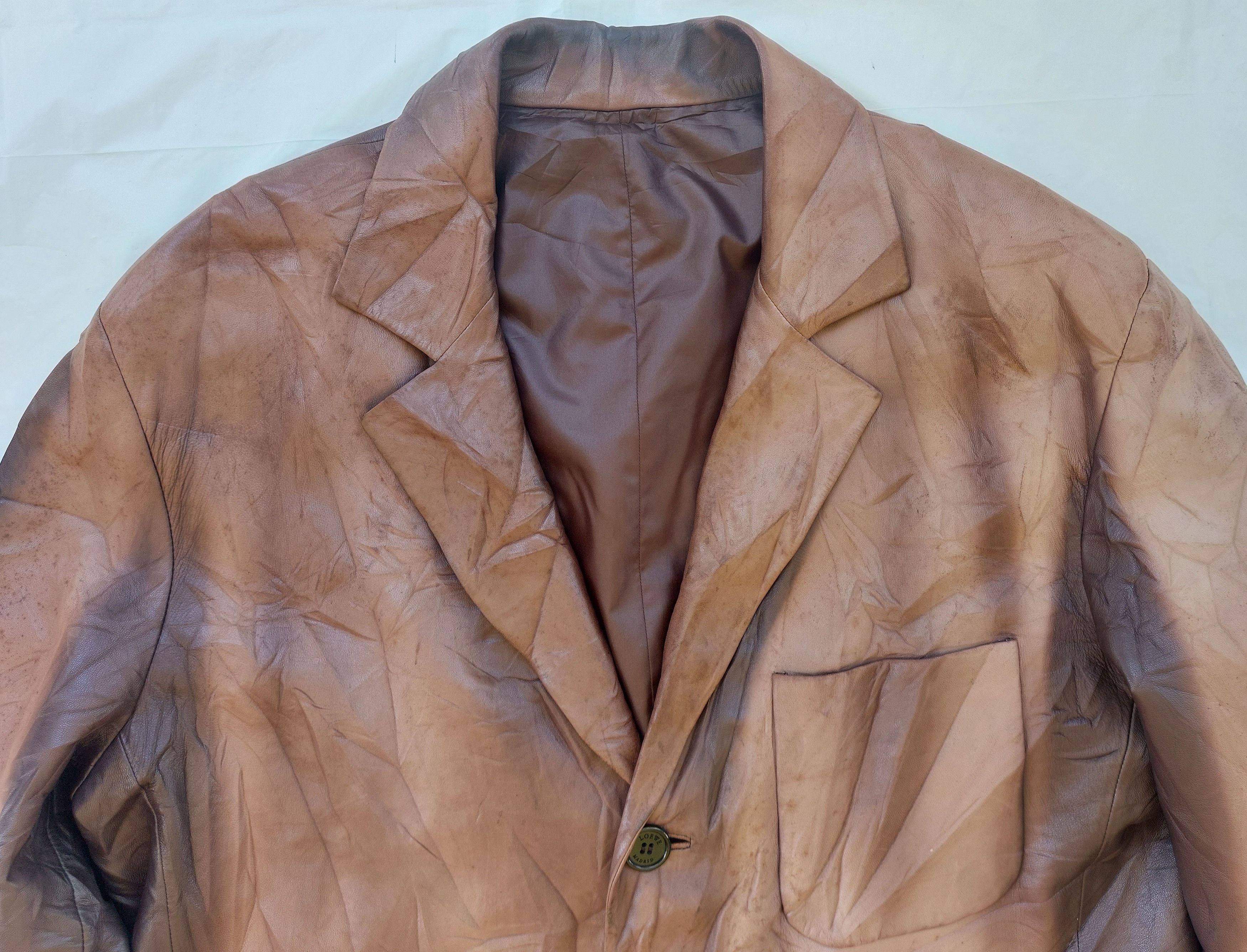 Loewe LOEWE Madrid nappa lambskin tie dye leather coat Size US L / EU 52-54 / 3 - 2 Thumbnail