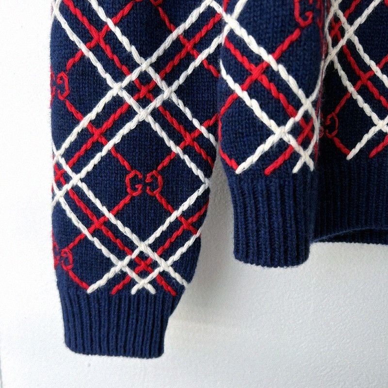 Gucci Gucci GG Logo Wool Knit Sweater Size US M / EU 48-50 / 2 - 9 Thumbnail
