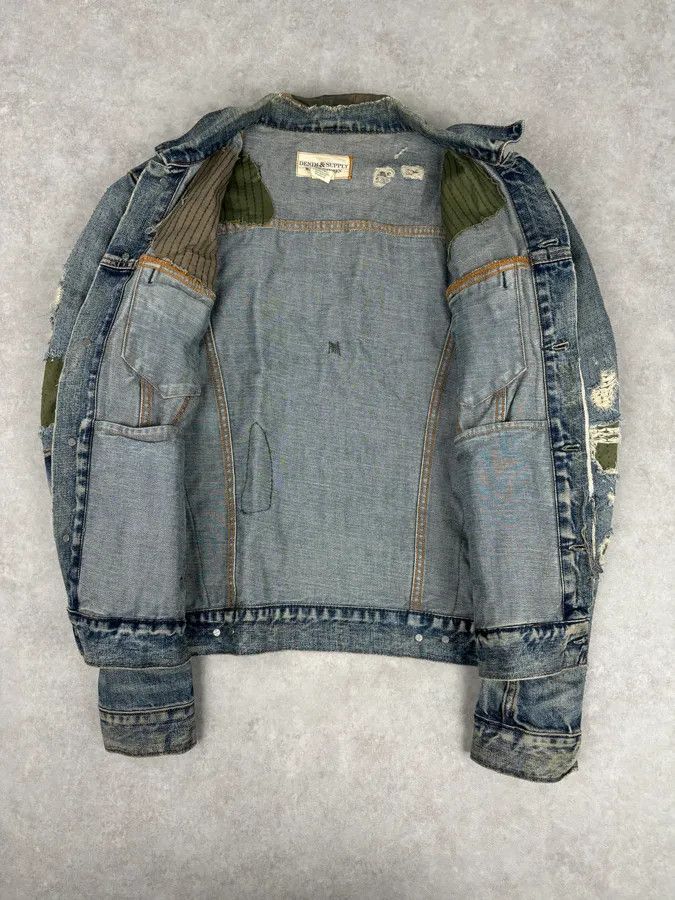 Polo Ralph Lauren 2010s Ralph Lauren Blue Camo Distressed Denim Jacket Size US M / EU 48-50 / 2 - 7 Thumbnail