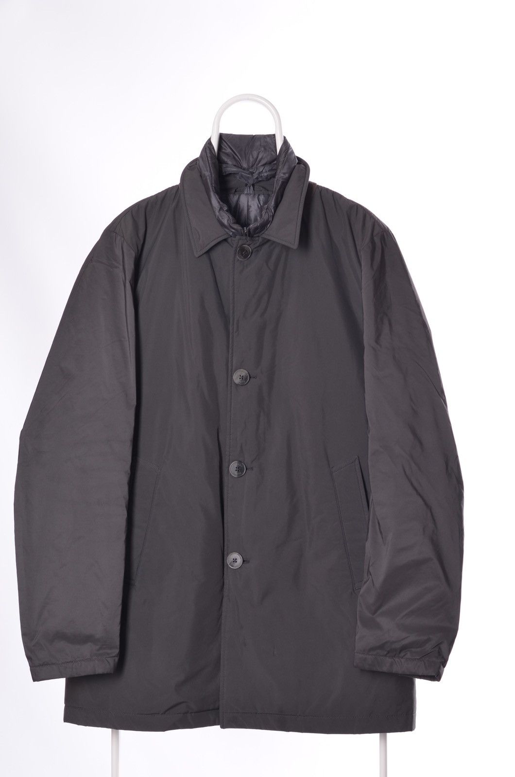 image of Herno Liner Down Coat Layered Down Jacket Down Coat Im0081U in Grey, Men's (Size Large)