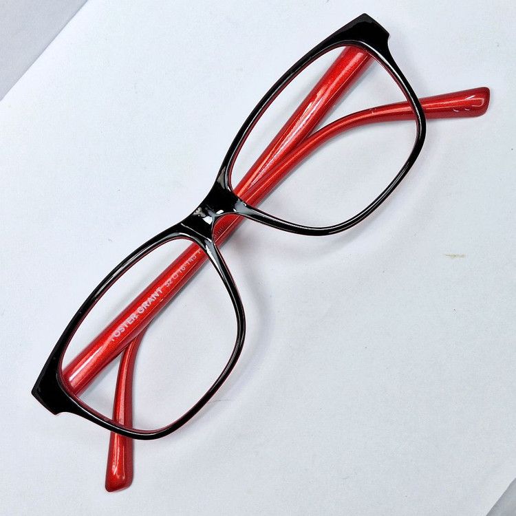 Foster Grant FOSTER GRANT NS1022 Glasses Frame Black & Red Unisex 52mm Size ONE SIZE - 1 Thumbnail
