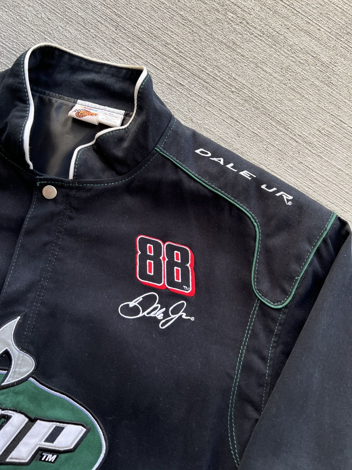 NASCAR × Vintage Vintage NASCAR Dale Earnhardt Jr Racing Bomber Jacket Size US XL / EU 56 / 4 - 3 Thumbnail